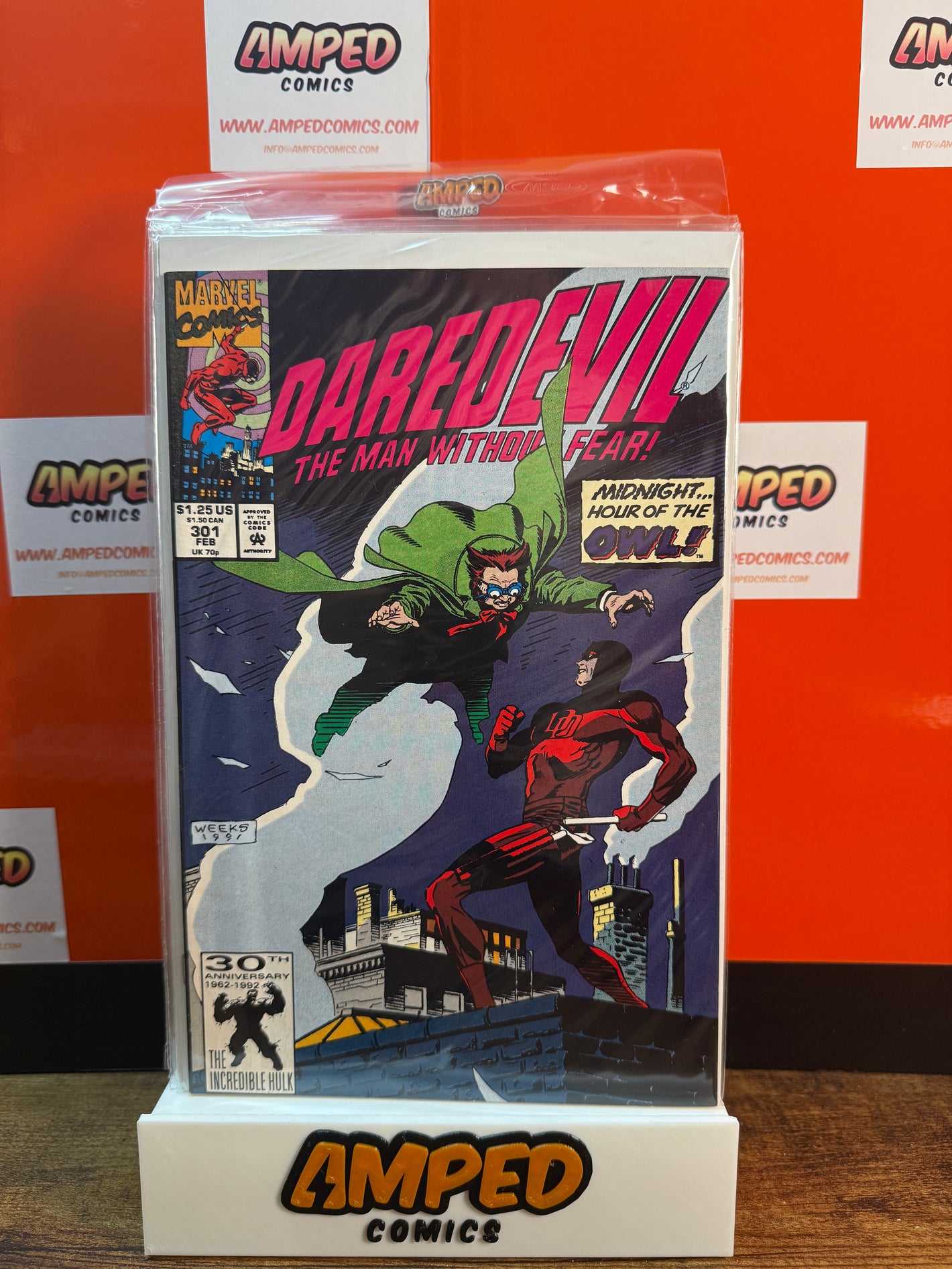 Daredevil 301 Marvel Comics Feb 1992 Midnight Hour of the Owl