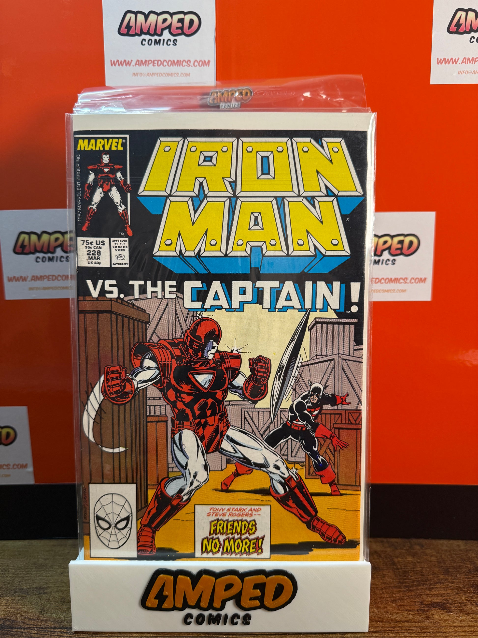 Iron Man 228 Marvel Comics March 1988 Vs. The Captain