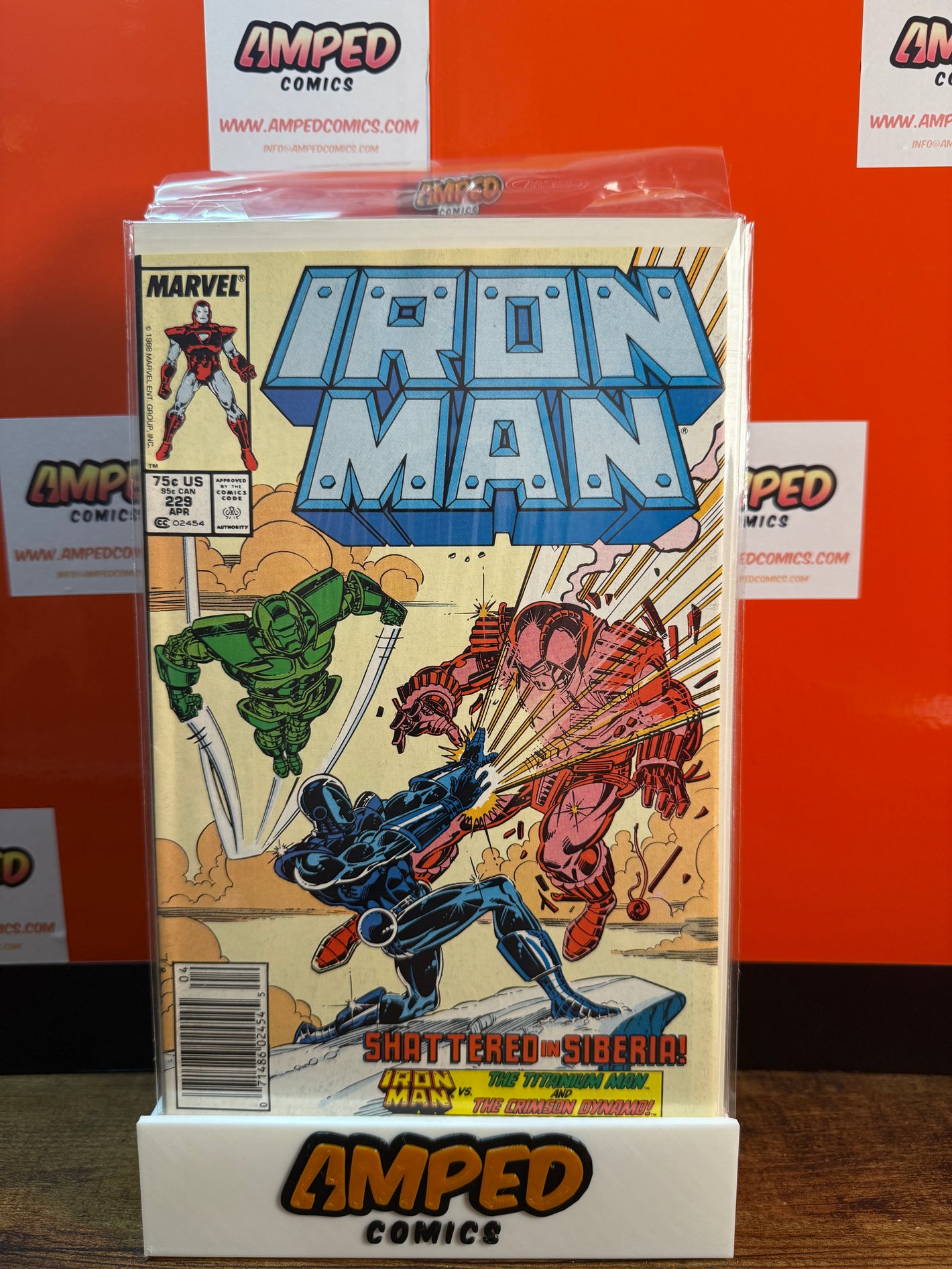 Iron Man 229 Marvel Comics April 1988 Shattered in Siberia