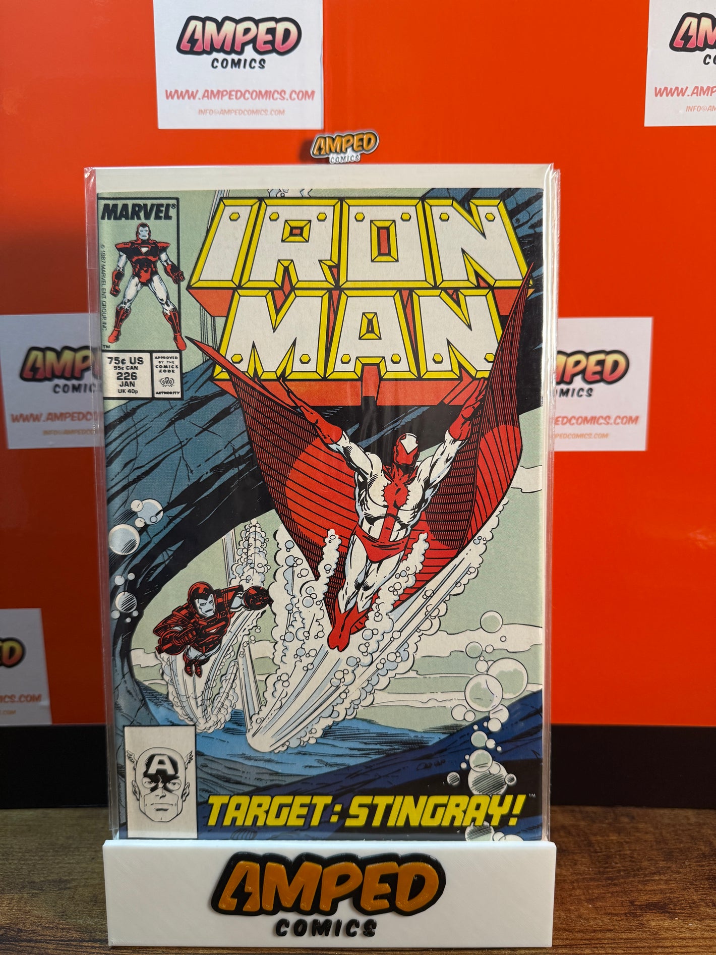 Iron Man 226 Marvel Comics January 1987 Target Stingray