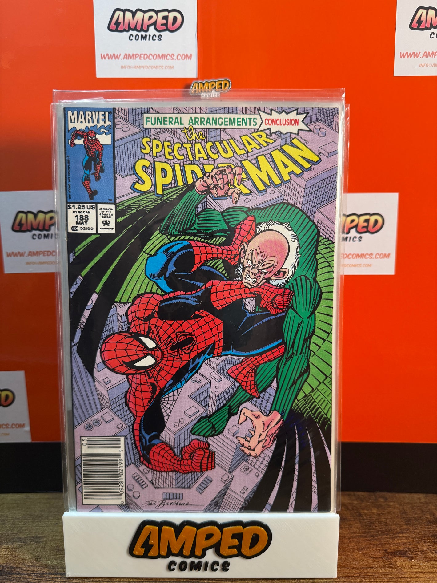 Spectacular Spider-Man 188 Marvel May 1992 Funeral Arrangements