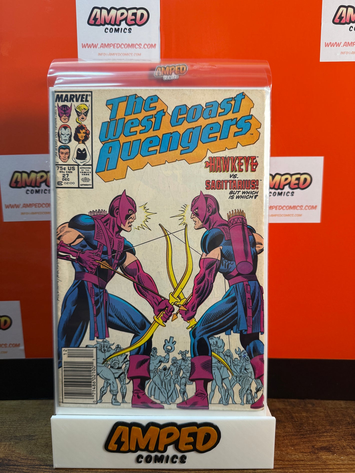The West Coast Avengers 27 Marvel Comics Dec 1987 Hawkeye vs Sagittarius