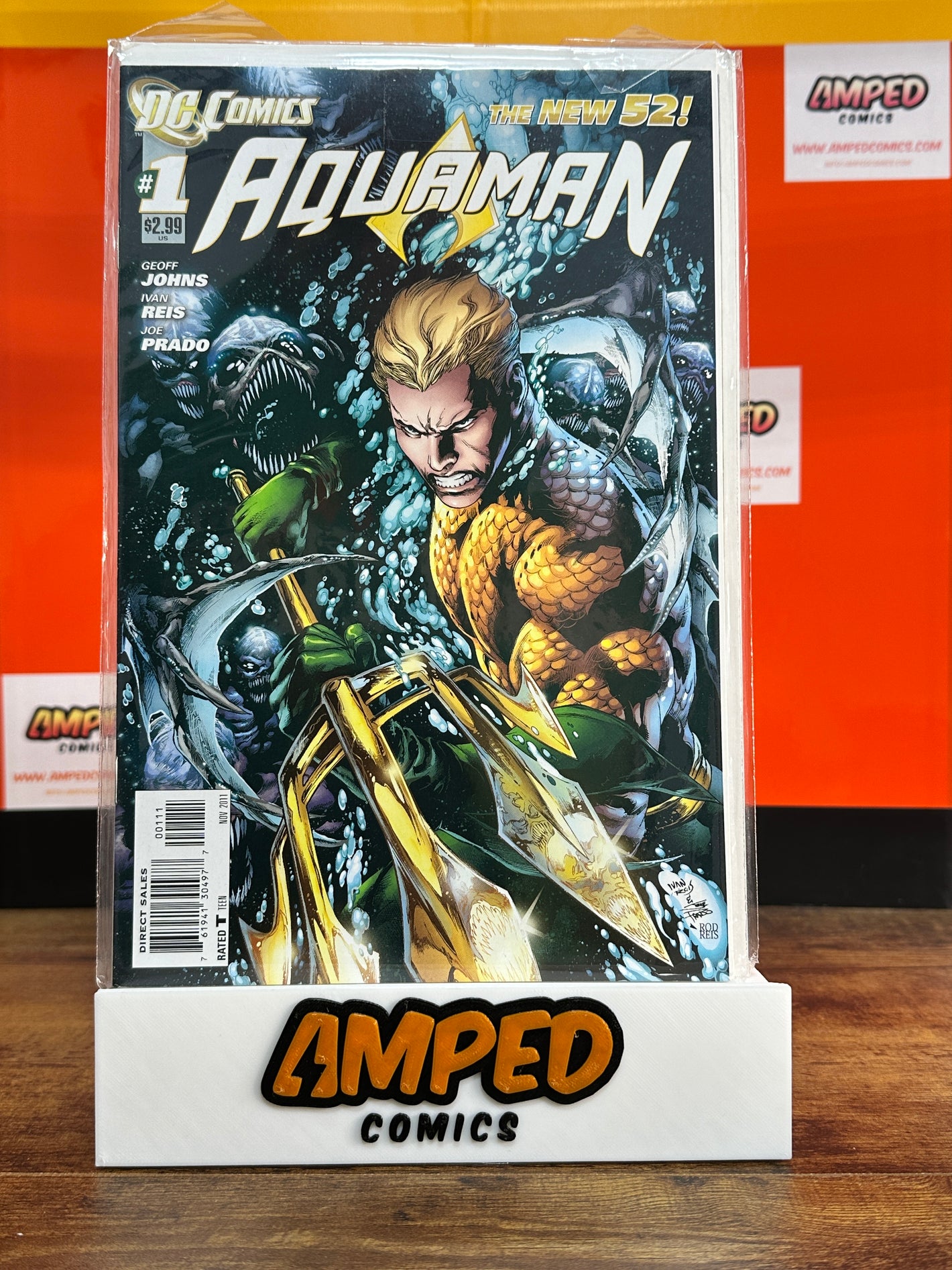 Aquaman 1 DC Comics The New 52 (2011) KEY 1st team appearance of the Trench