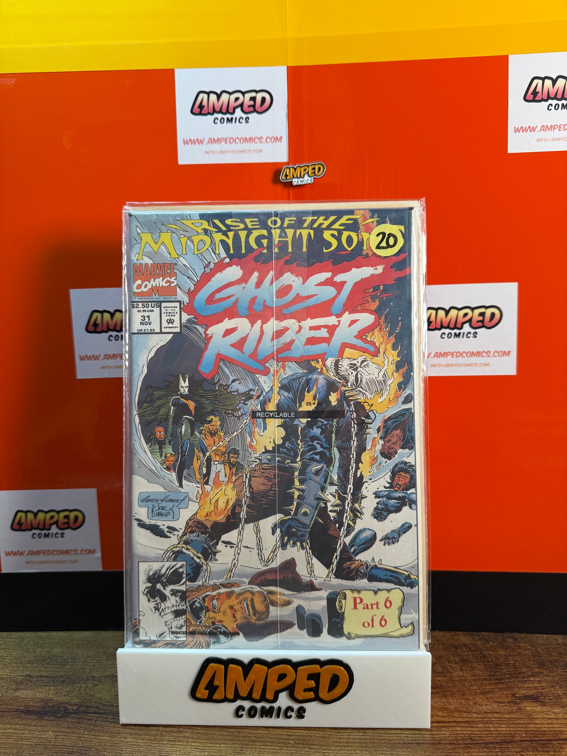 Ghost Rider 31 Marvel Comics Nov 1992 Rise of the Midnight Sons polybagged