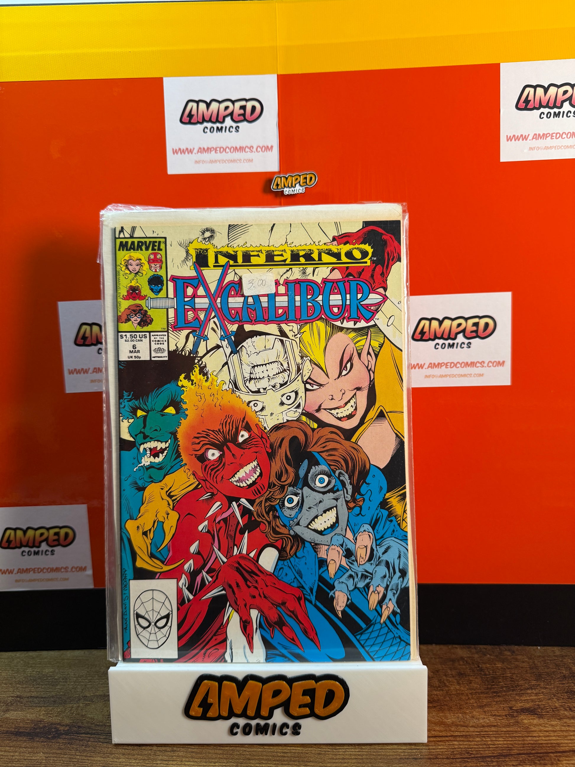 Excalibur 6 Marvel Comics March 1989 Inferno Tie-In