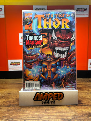 The Mighty Thor 21 Marvel Comics Thanos Mangog Cover