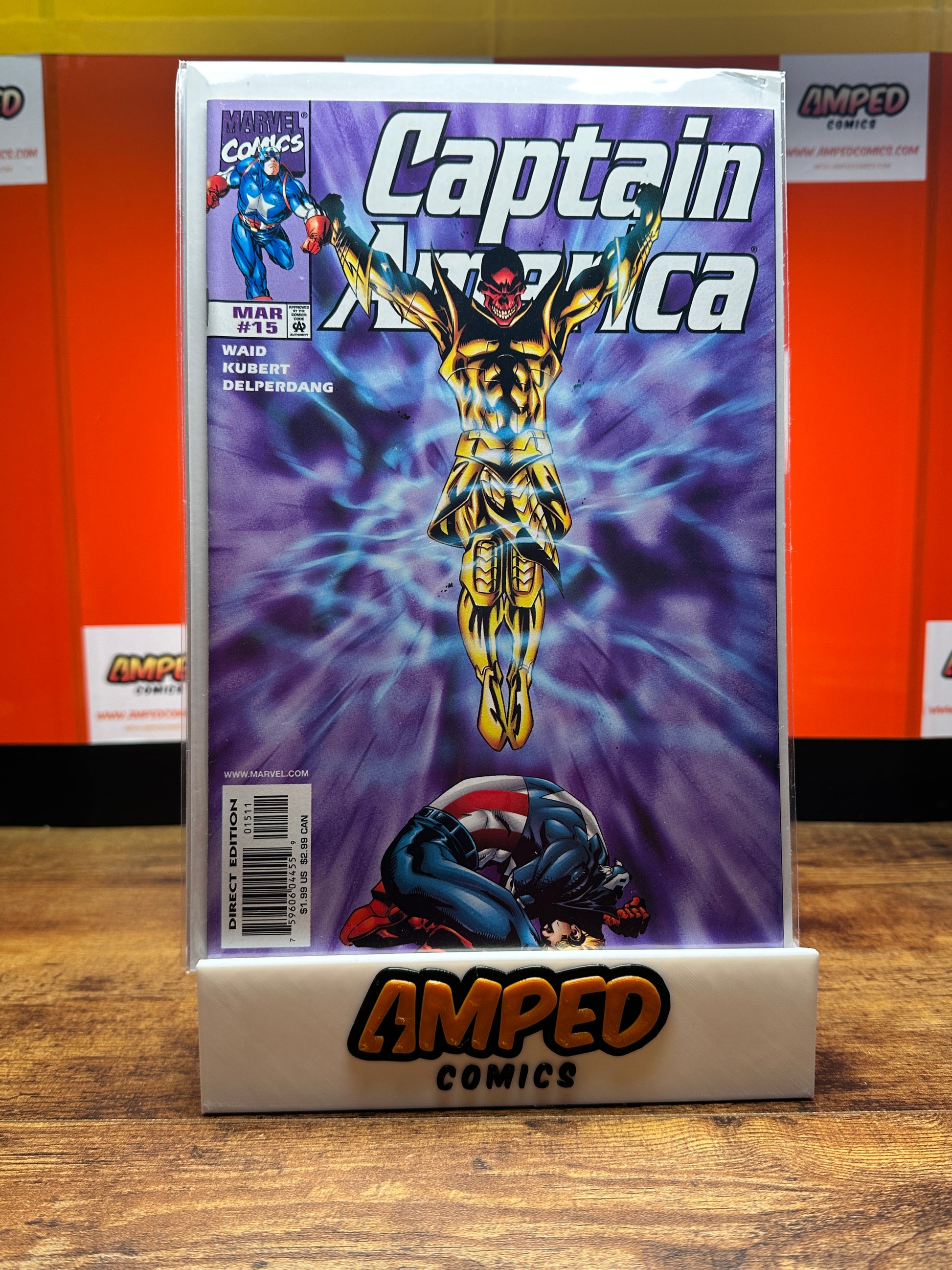 Captain America 15 Marvel Comics Mar 1999 Waid Kubert Delperdang