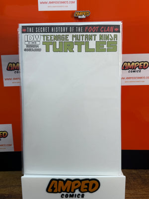 TMNT The Secret History of the Foot Clan #1 IDW BLANK Cover RE