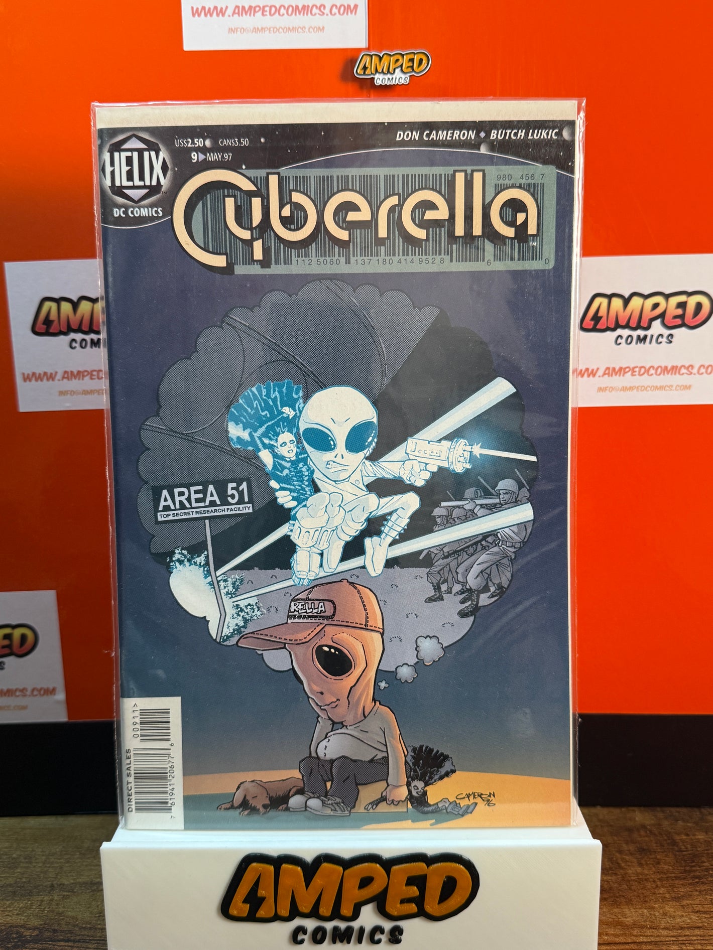 Cyberella 9 (May 1997) Helix DC Comics Don Cameron Butch Lukic