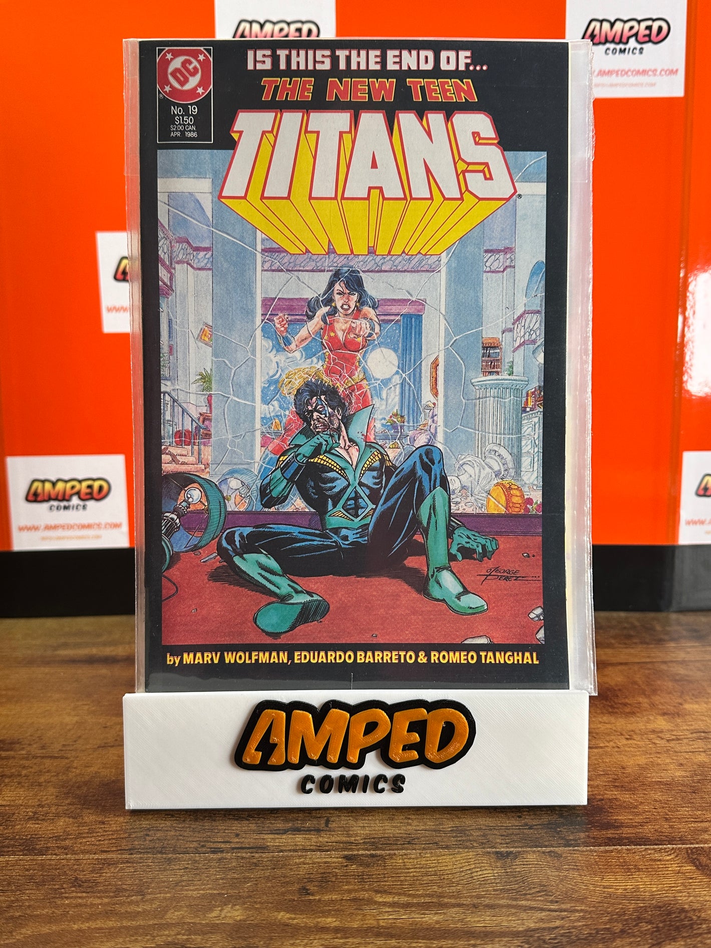The New Teen Titans 19 DC Comics Apr 1986 Wolfman Barreto Tanghal