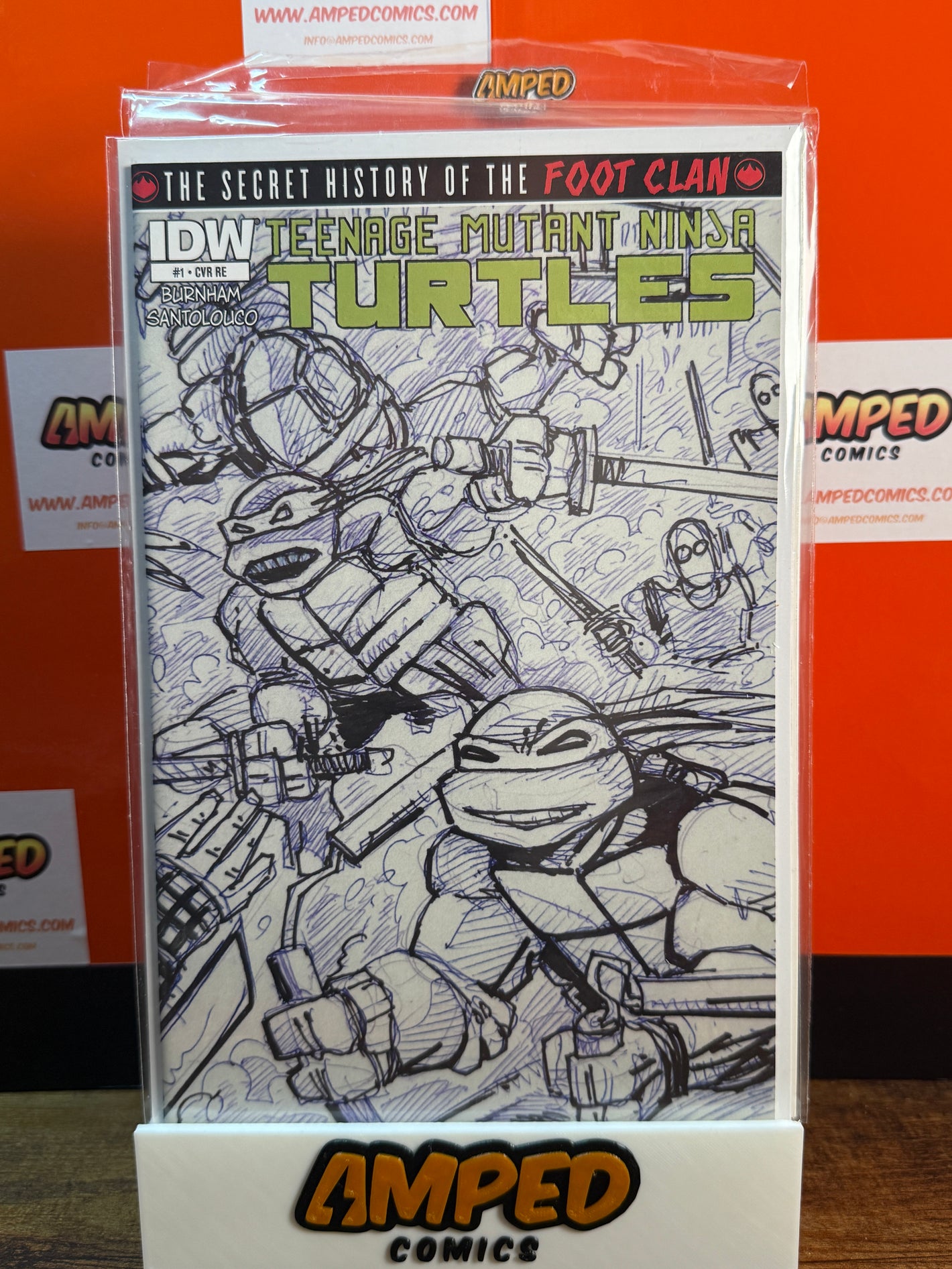 TMNT The Secret History of the Foot Clan #1 IDW 2012 1st Jet Pack Sketch Variant