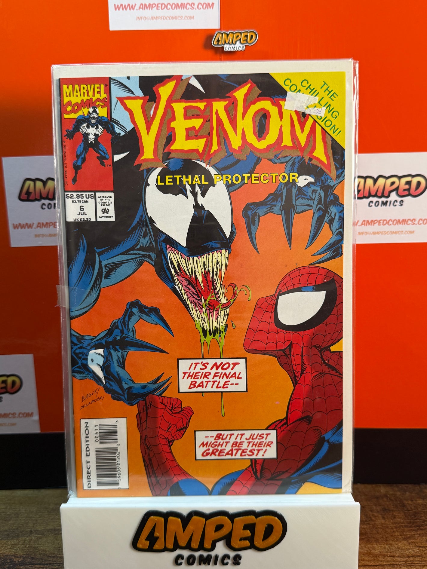 Venom Lethal Protector 6 Marvel Comics 1993 Spider-Man Appearance
