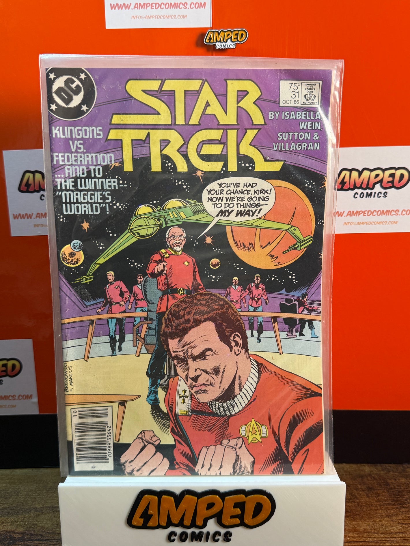 Star Trek 31 DC Comics Oct 1986 Klingons vs Federation