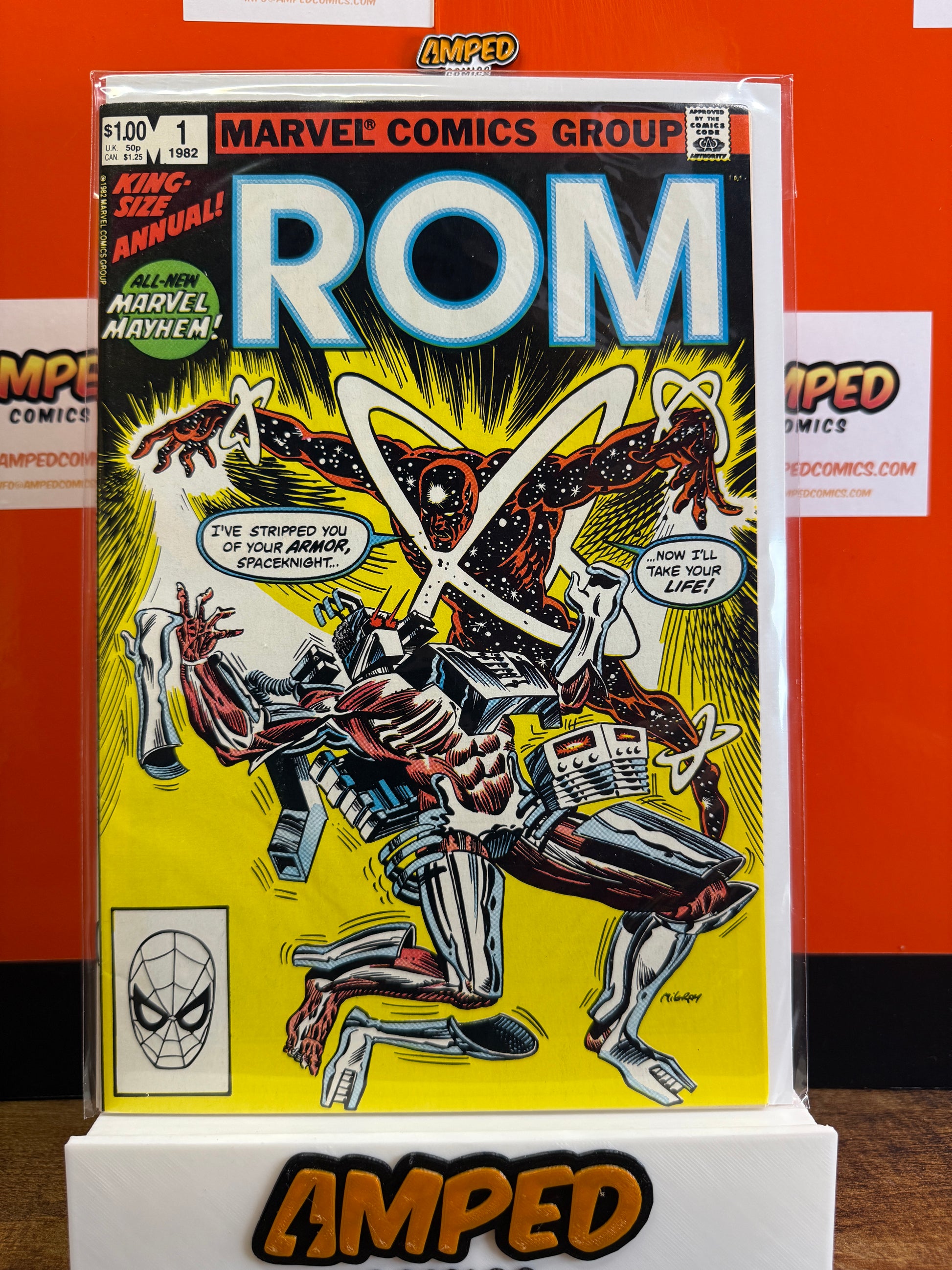 ROM Annual 1 Marvel Comics 1982 King-Size All-New Marvel Mayhem