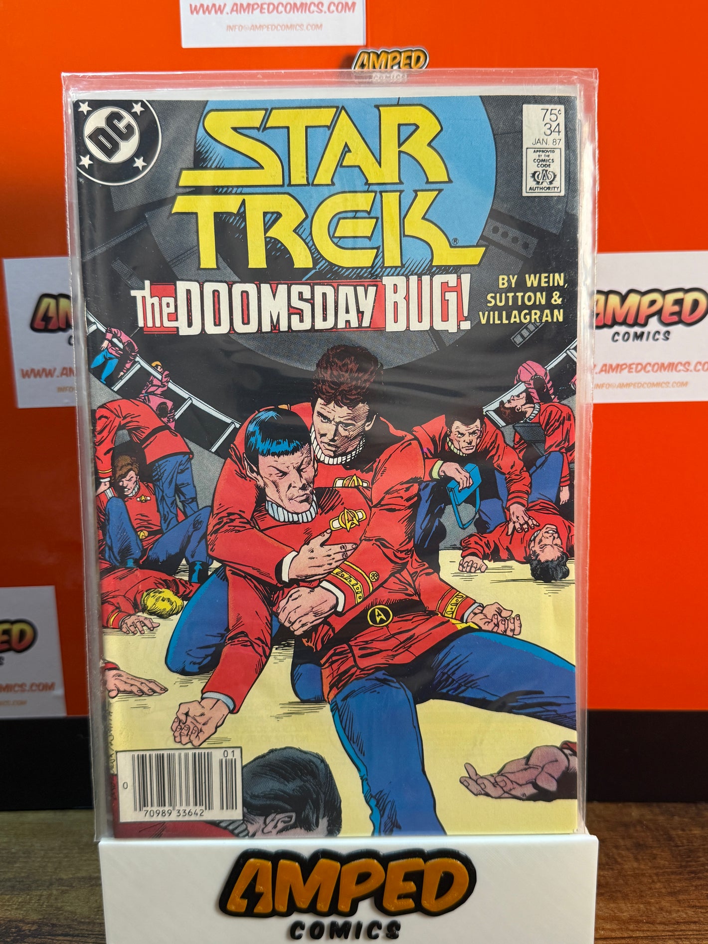 Star Trek 34 The Doomsday Bug DC Comics Jan 1987