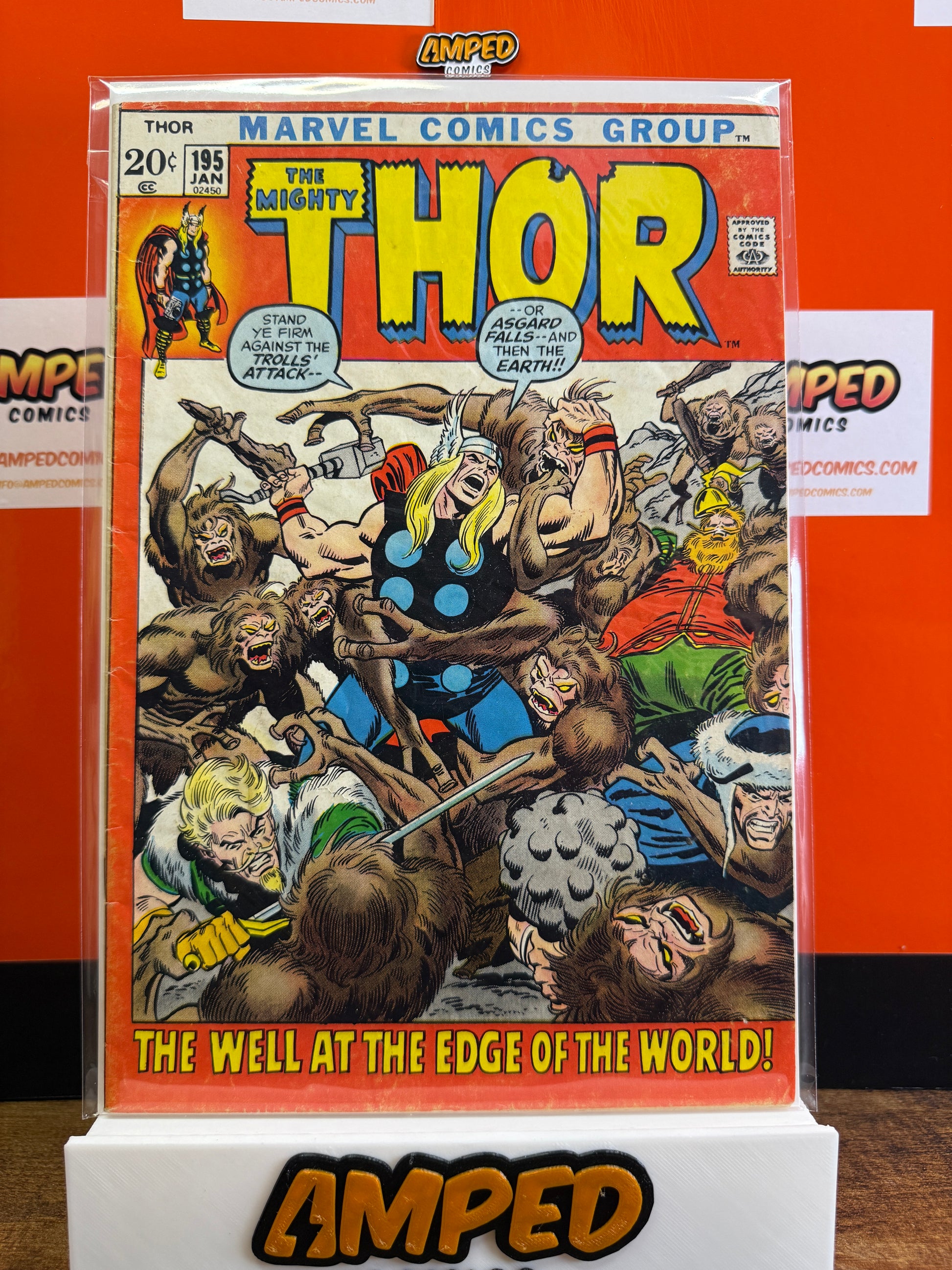 Thor 195 Marvel Comics Jan 1972 The Well at the Edge of the World