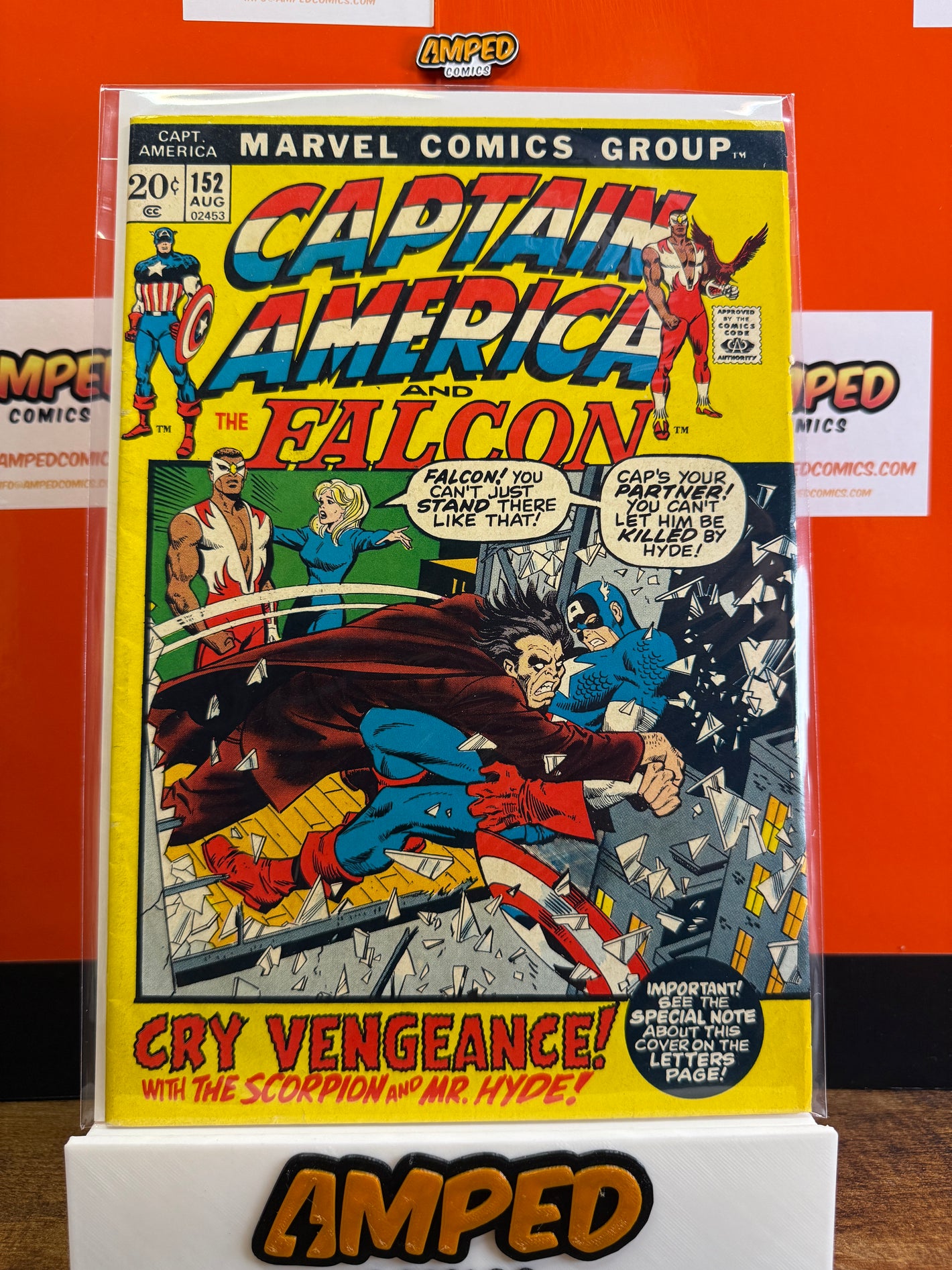 Captain America 152 Marvel Comics 1972 Scorpion Mr. Hyde