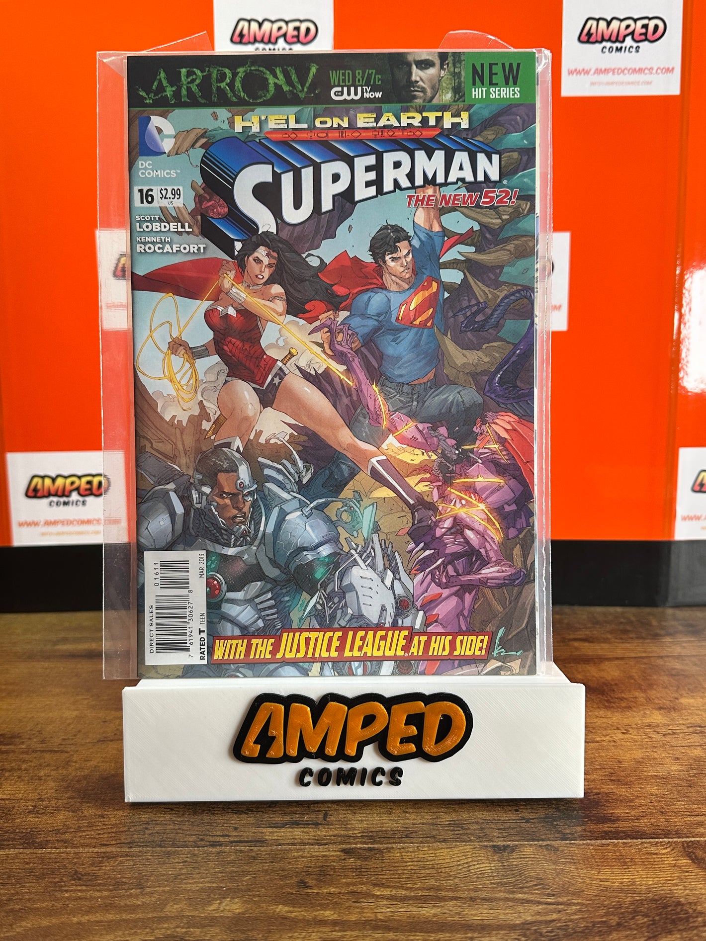 Superman 16 DC Comics The New 52 Hel on Earth Justice League