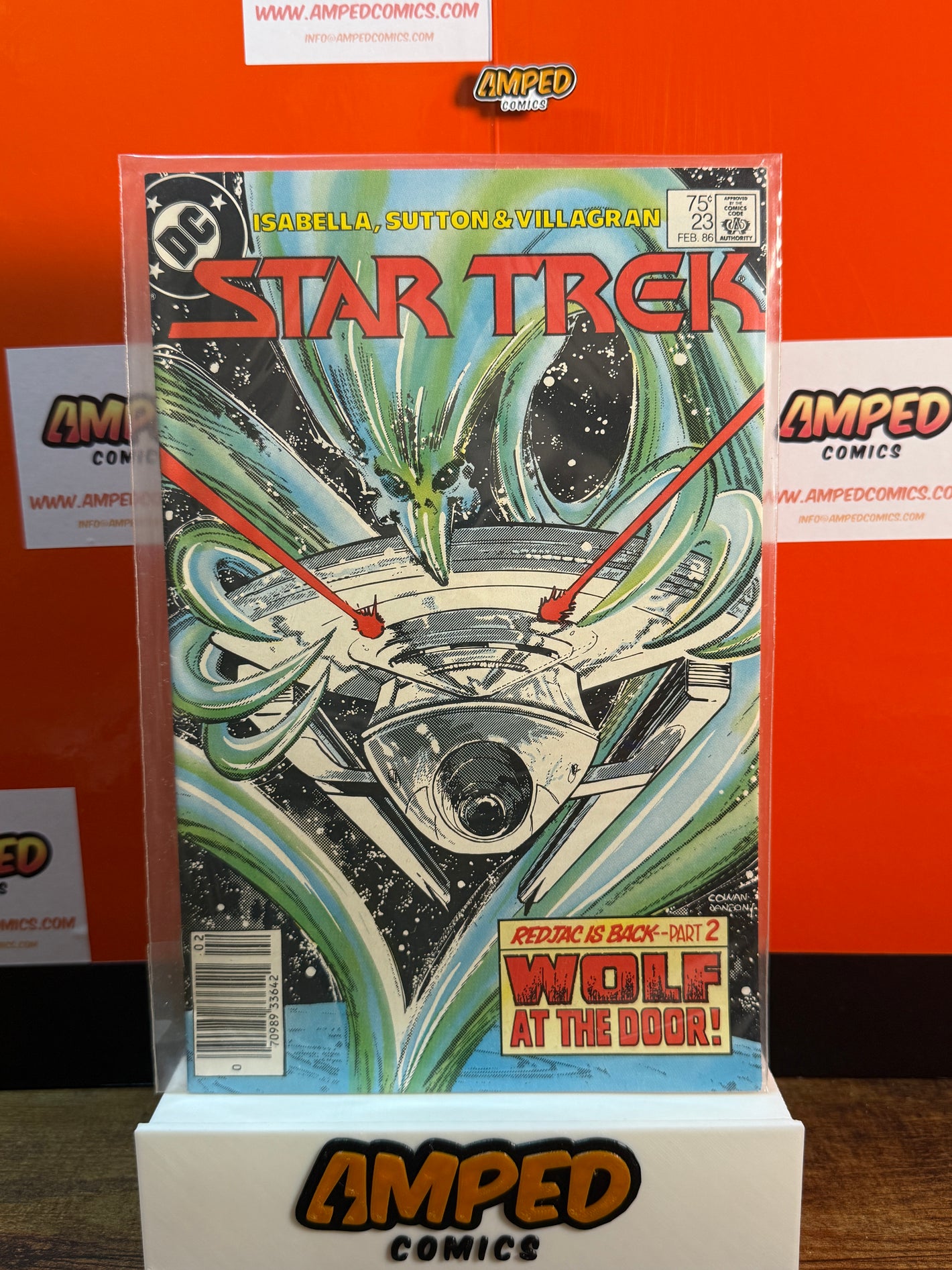 Star Trek 23 DC Comics Feb 1986 Wolf at the Door Part 2