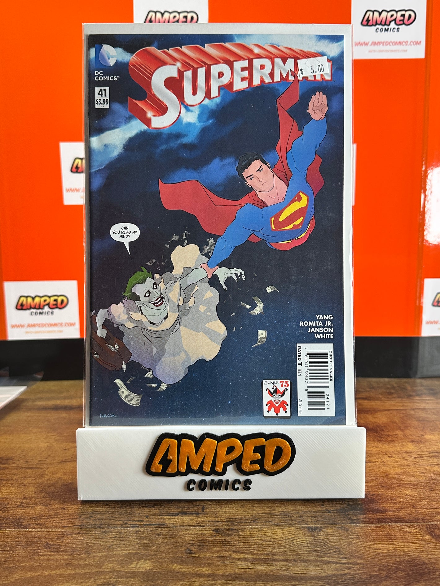Superman 41 DC Comics 2015 Yang Romita Jr. Joker 75th Anniversary