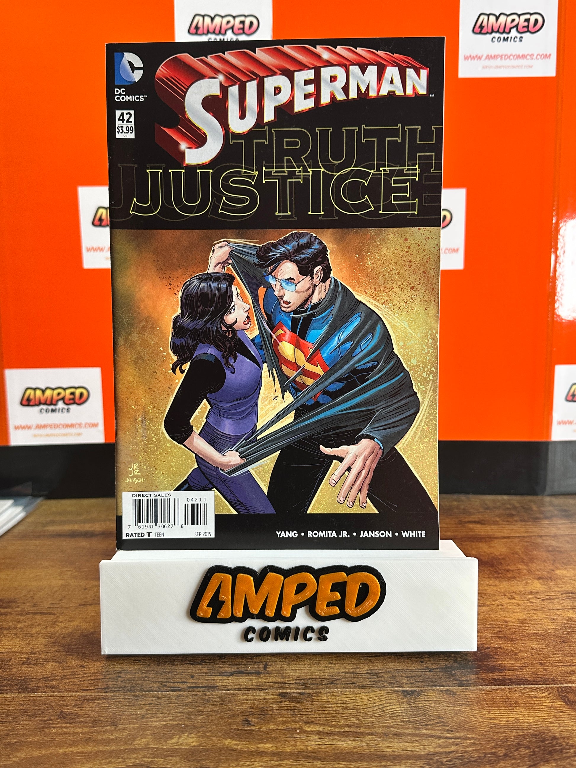Superman 42 Truth Justice DC Comics Sep 2015 Yang Romita Jr.
