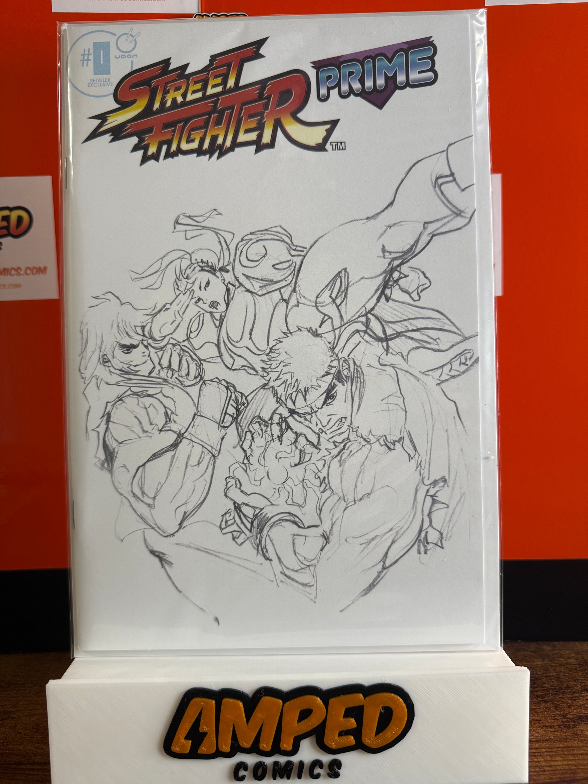 STREET FIGHTER PRIME #0 Retailer Exclusive ALEX ROSS B&W Sketch Variant NM 2025
