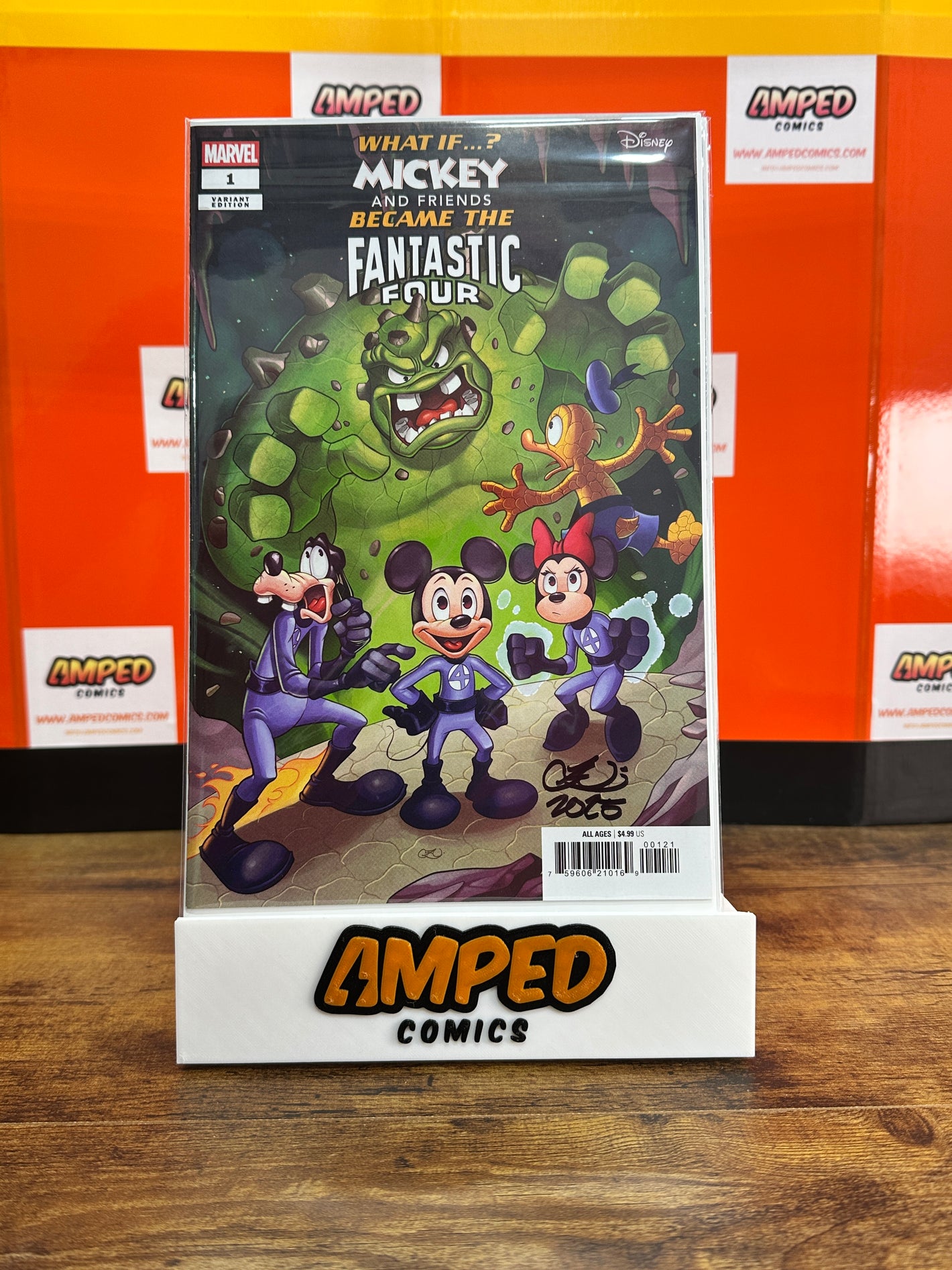 What If... Mickey Friends Became the Fantastic Four 1 SIGNED CHRISSIE ZULLO