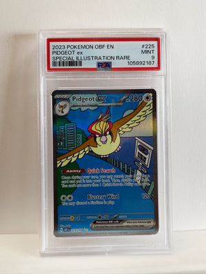 Pidgeot ex 225 Special Illustration Rare PSA 9