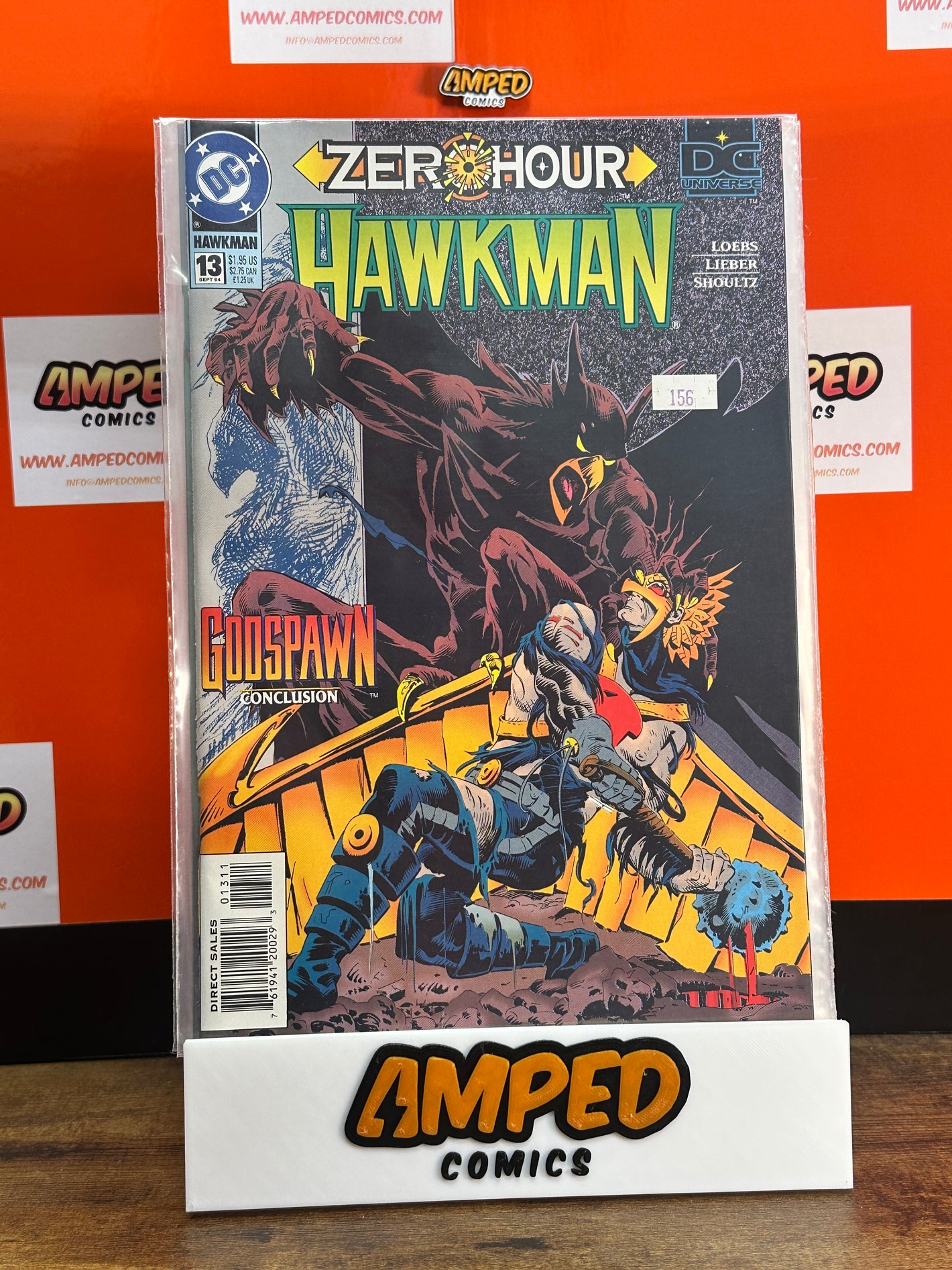 Hawkman 13 DC Comics Zero Hour Godspawn Conclusion 1994