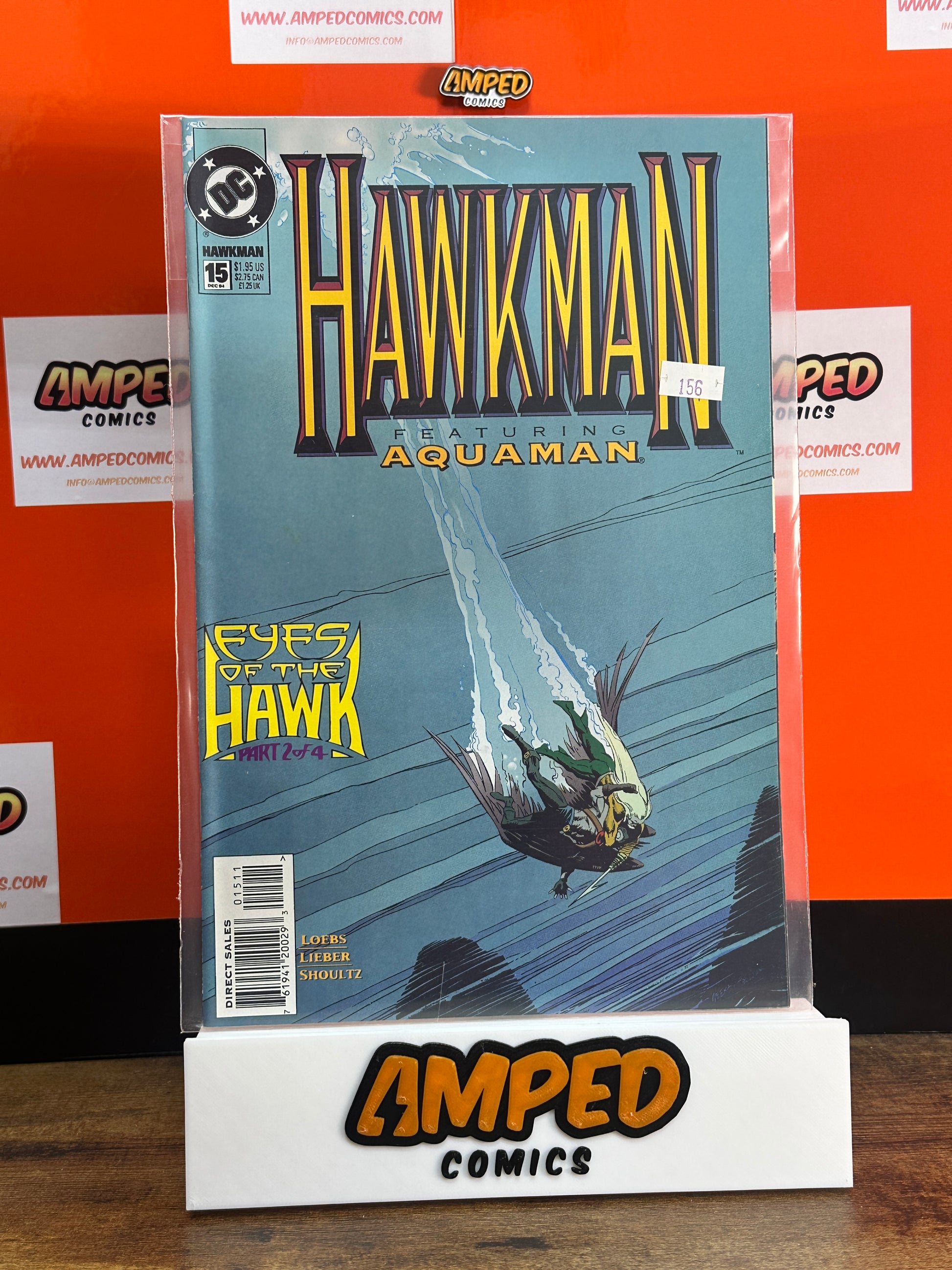 Hawkman 15 Featuring Aquaman DC Comics 1995 Eyes of the Hawk Part 2