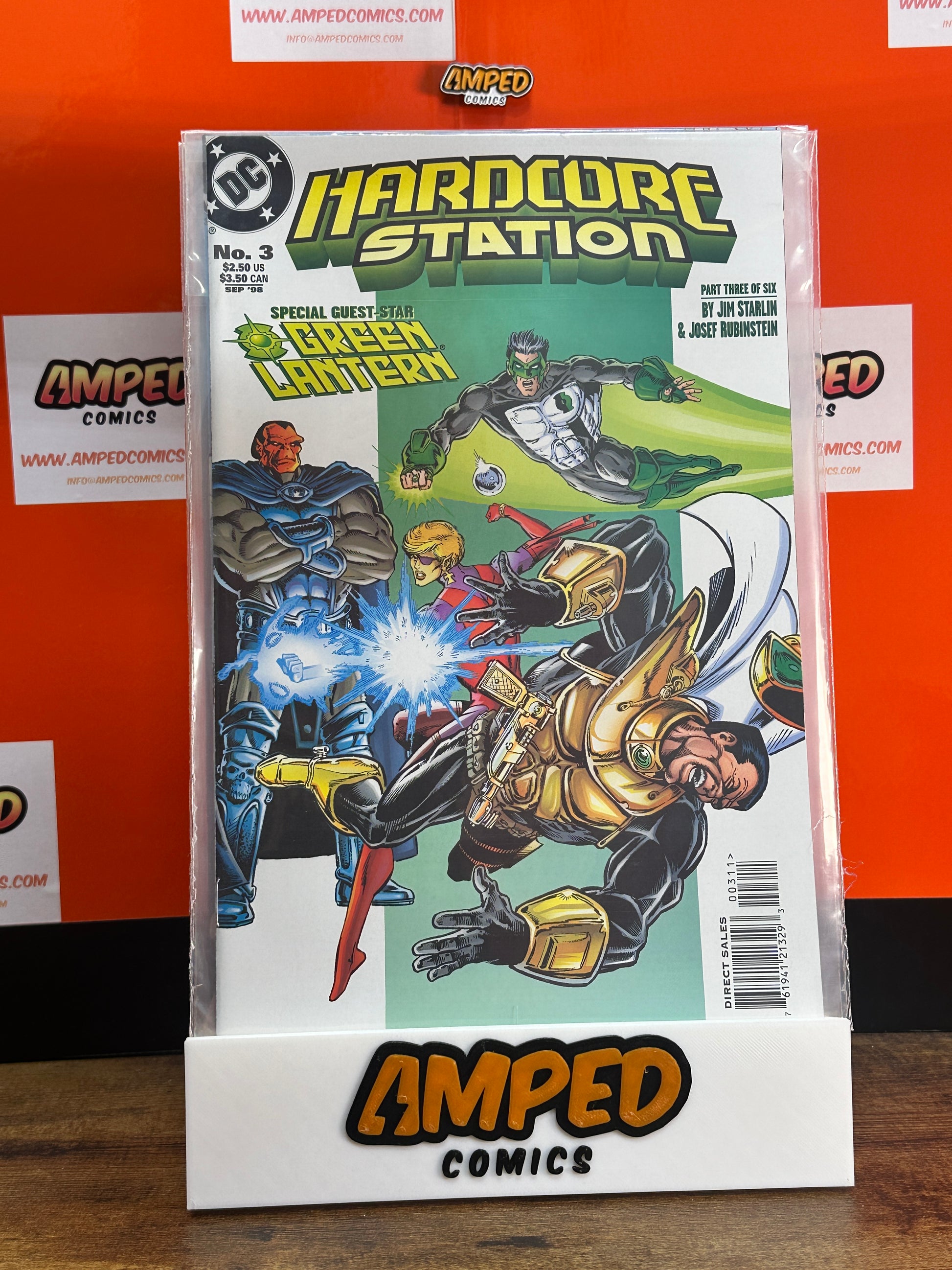 Hardcore Station 3 DC Comics 1998 Green Lantern Guest Star