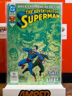 The Adventures of Superman 500 DC Comics 1993 SIGNED Mike Carlin w/ COA