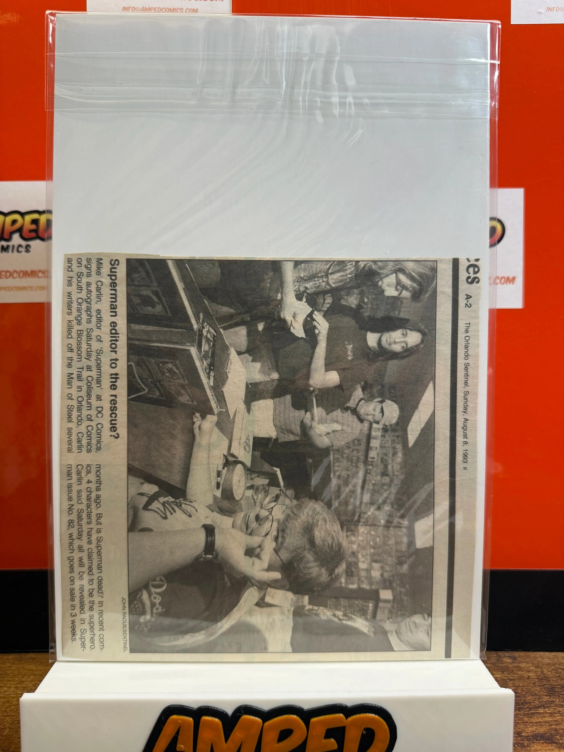 The Adventures of Superman 500 DC Comics 1993 SIGNED Mike Carlin w/ COA