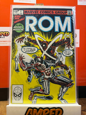 ROM Annual 1 Marvel Comics 1982 King-Size All-New Marvel Mayhem