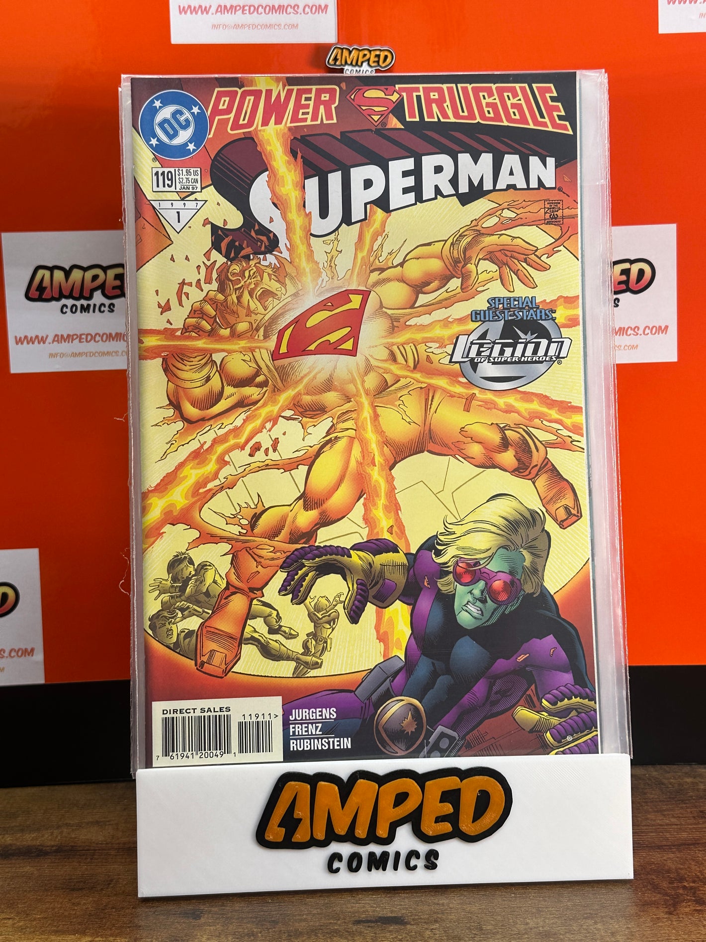 Superman 119 DC Comics 1996 Power Struggle Legion Appearance