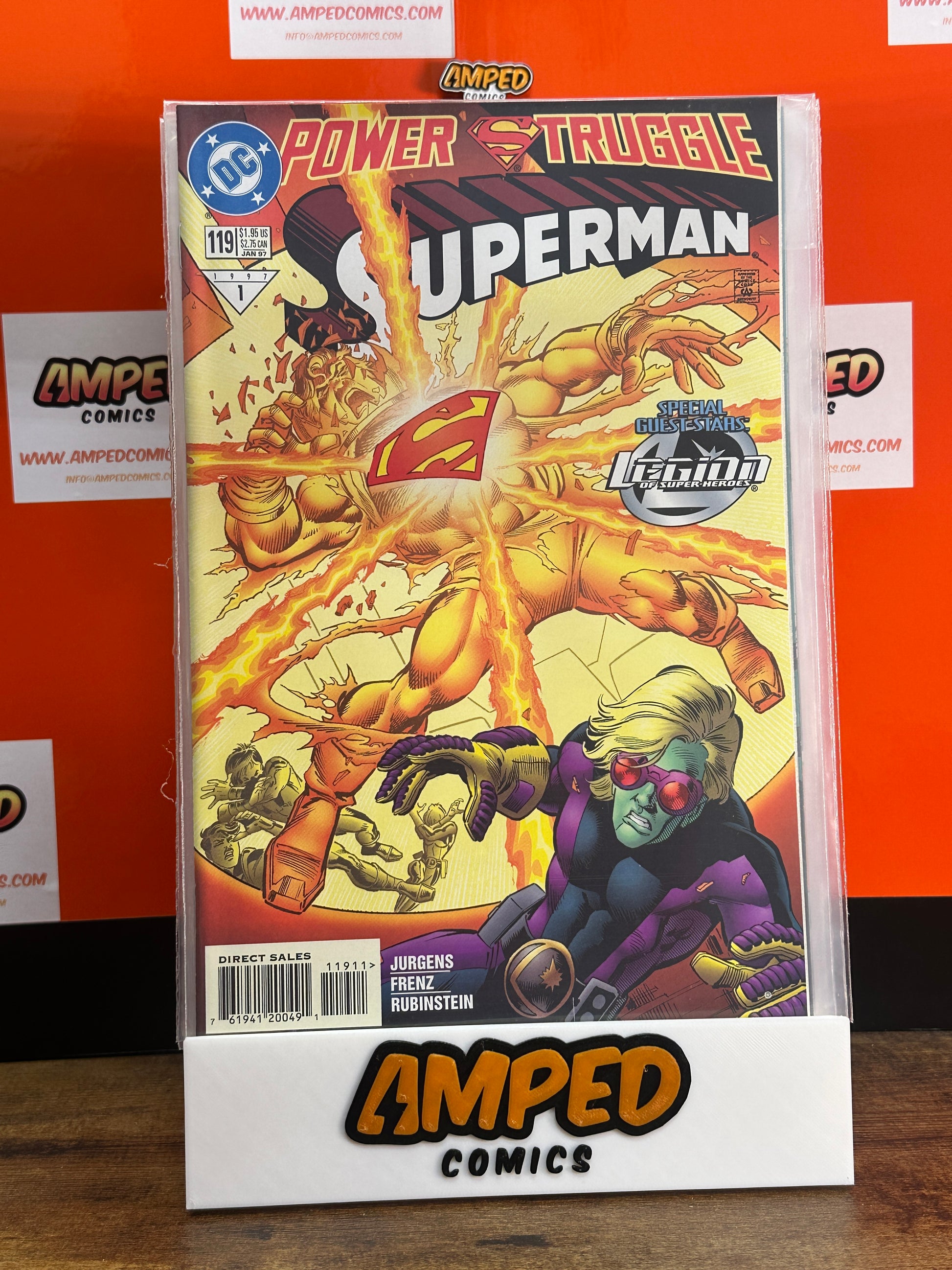 Superman 119 DC Comics 1996 Power Struggle Legion Appearance
