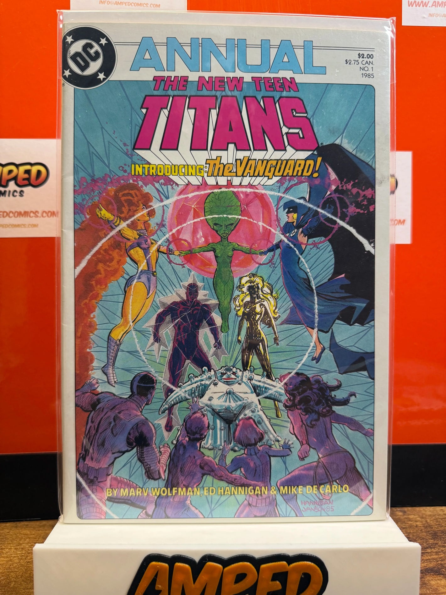 The New Teen Titans Annual 1 DC Comics 1985 Introducing The Vanguard