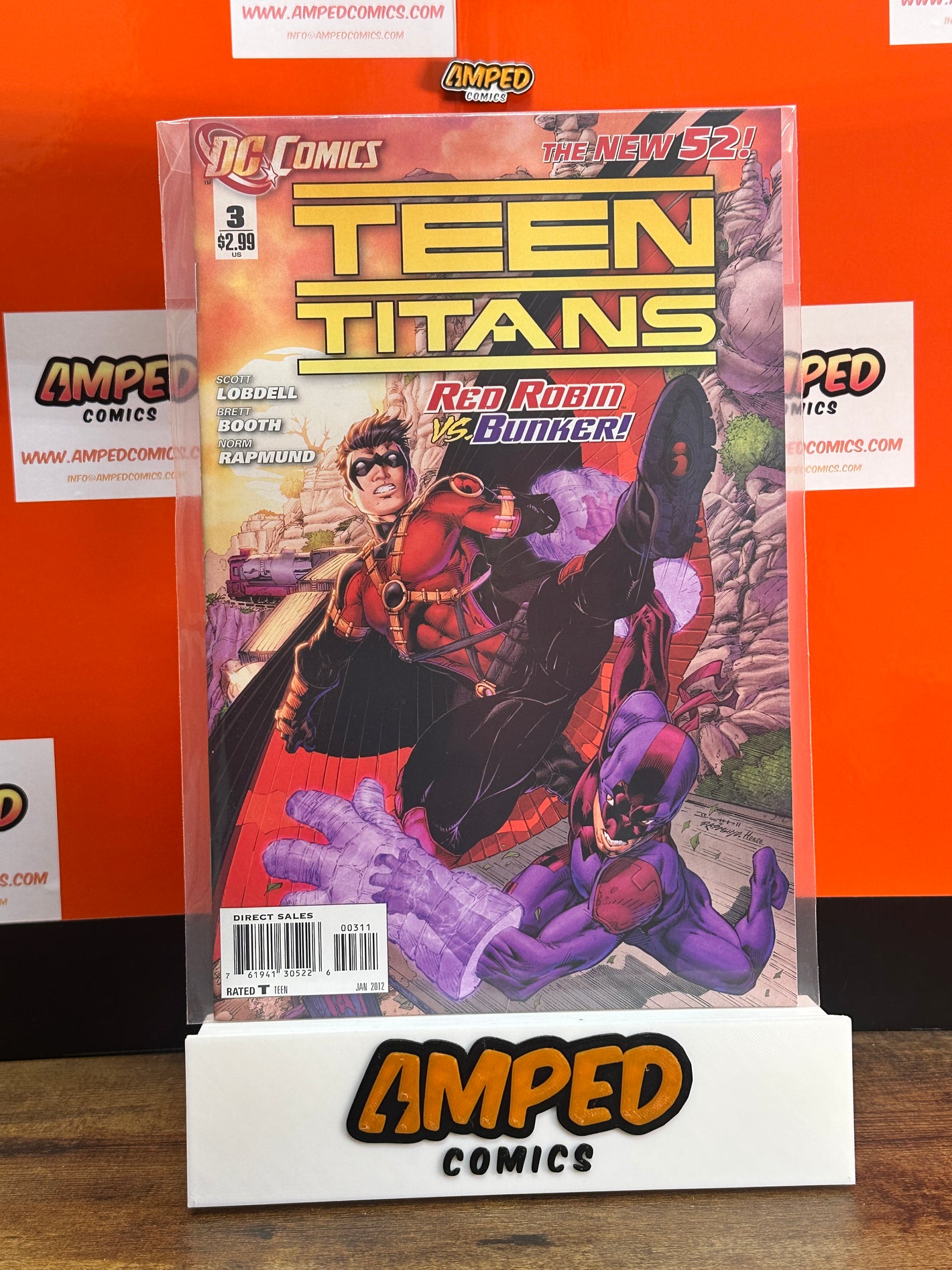 Teen Titans 3 DC Comics The New 52 Red Robin vs Bunker