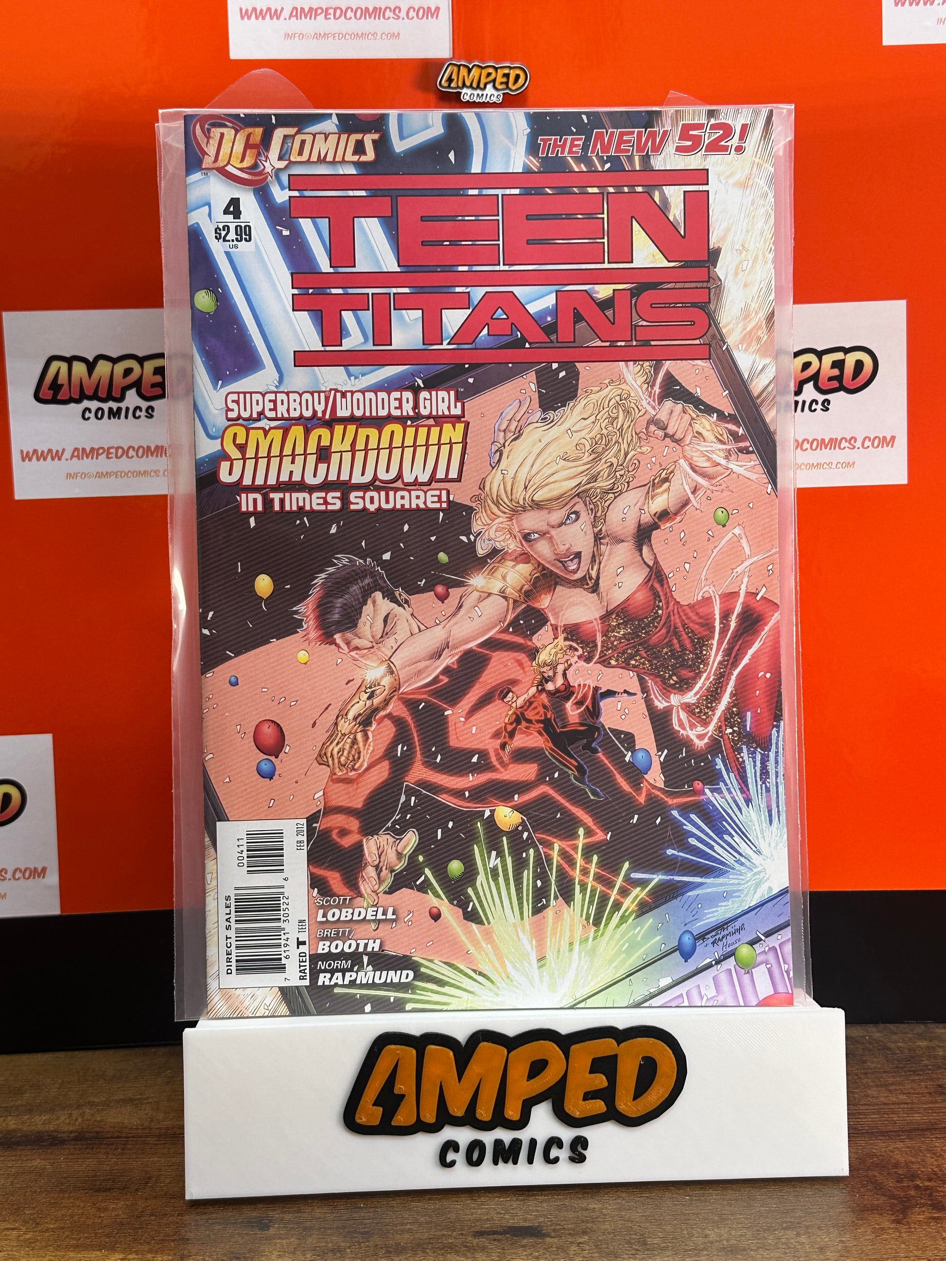 Teen Titans 4 DC Comics The New 52 Superboy Wonder Girl Smackdown