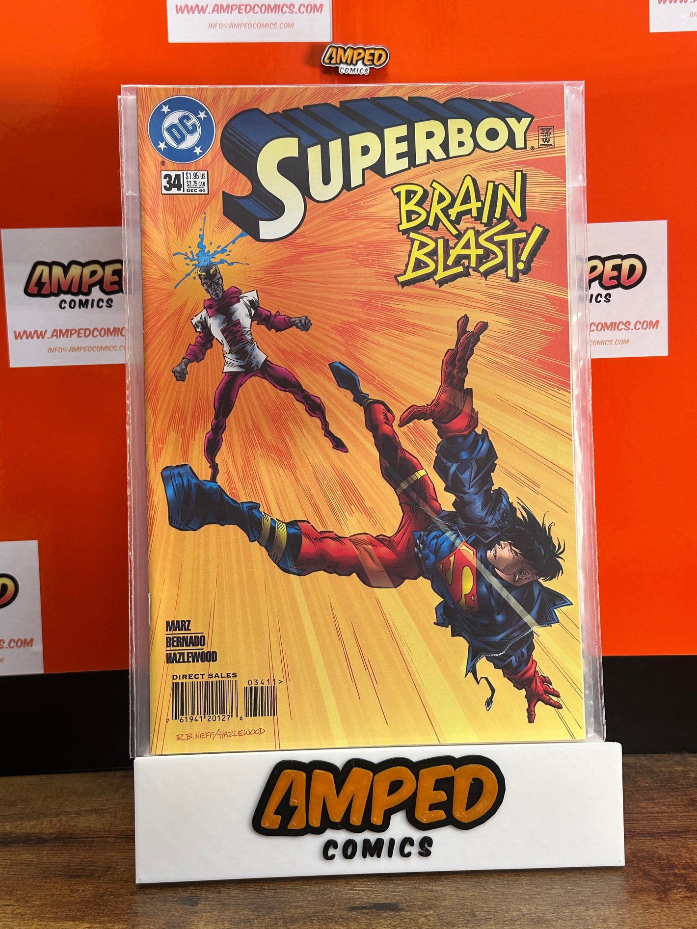 Superboy 34 Brain Blast DC Comics 1997