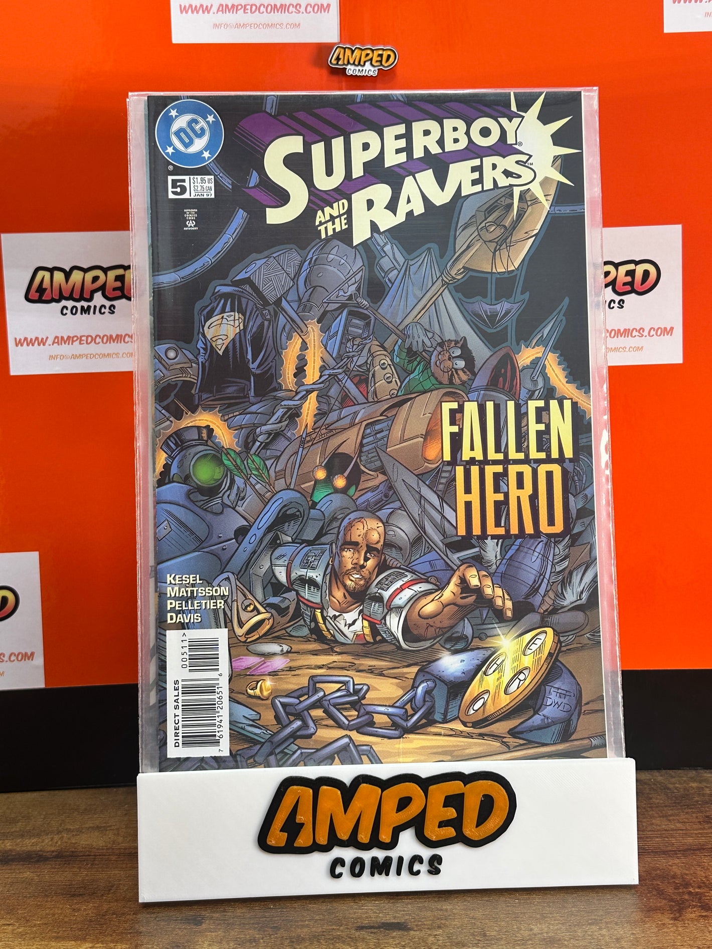 Superboy and the Ravers 5 DC Comics 1996 Fallen Hero