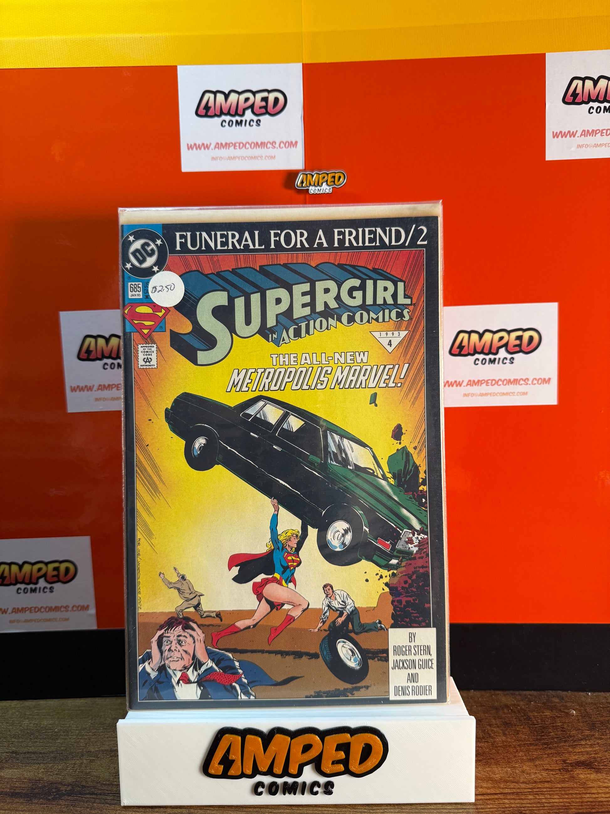 Supergirl in Action Comics 685 DC Comics 1993 Funeral for a Friend Part 2