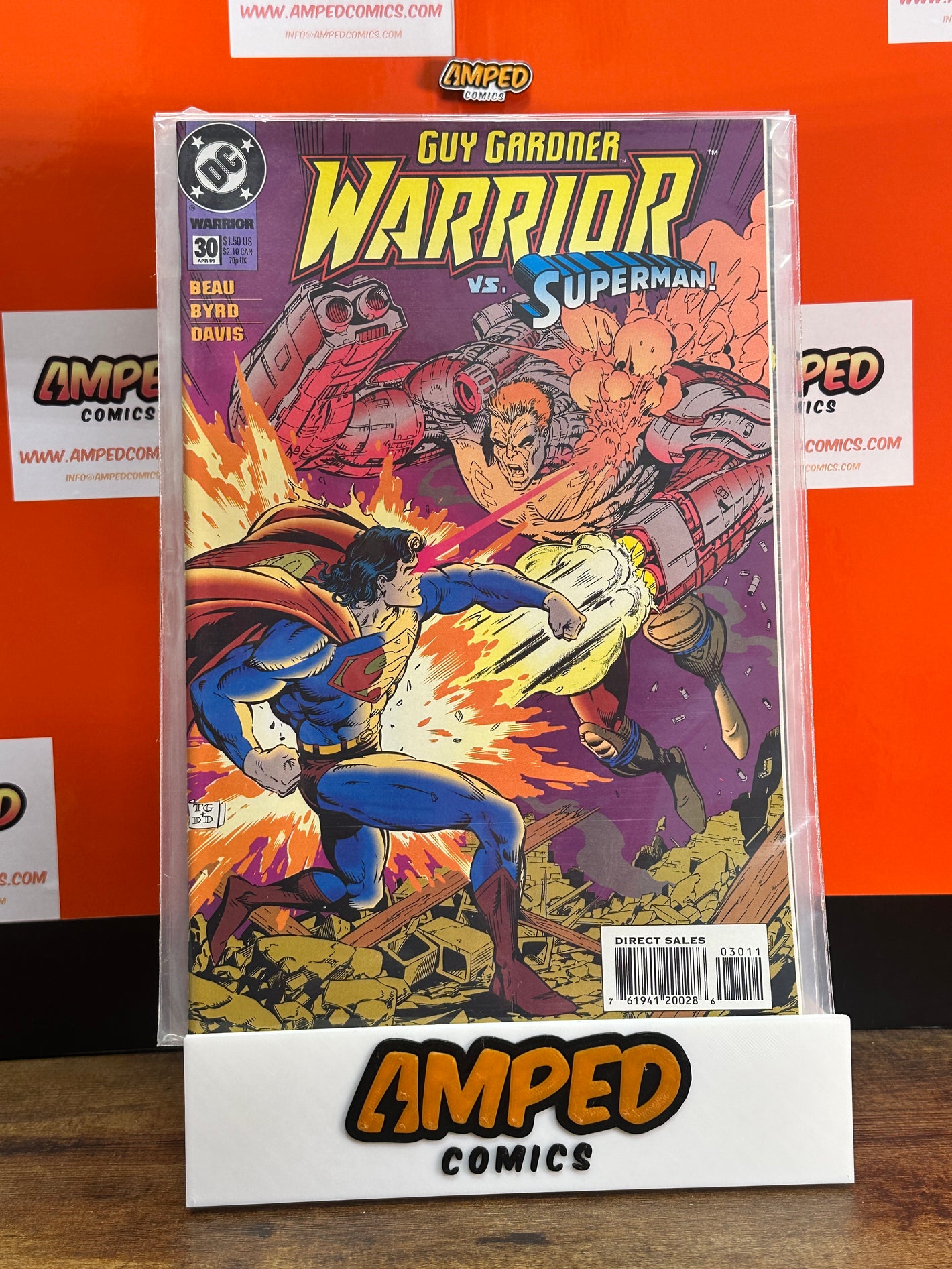 Guy Gardner Warrior 30 DC Comics Superman Battle 1995