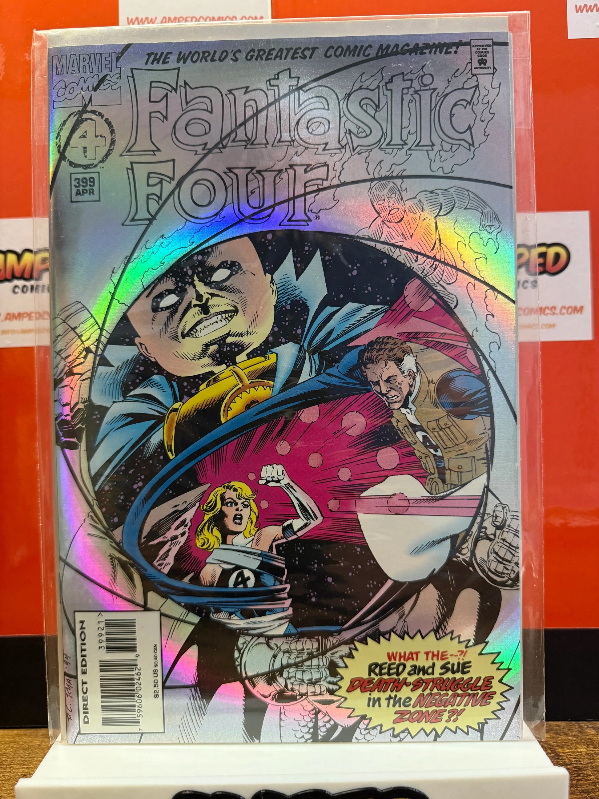 Fantastic Four 399 Marvel Comics April 1995 Direct Edition