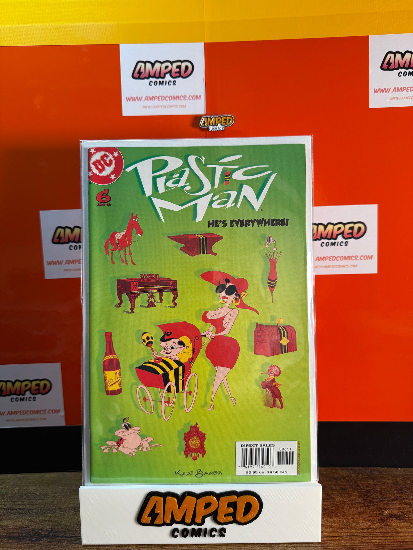 Plastic Man 6 DC Comics 2004 Kyle Baker Cover Art