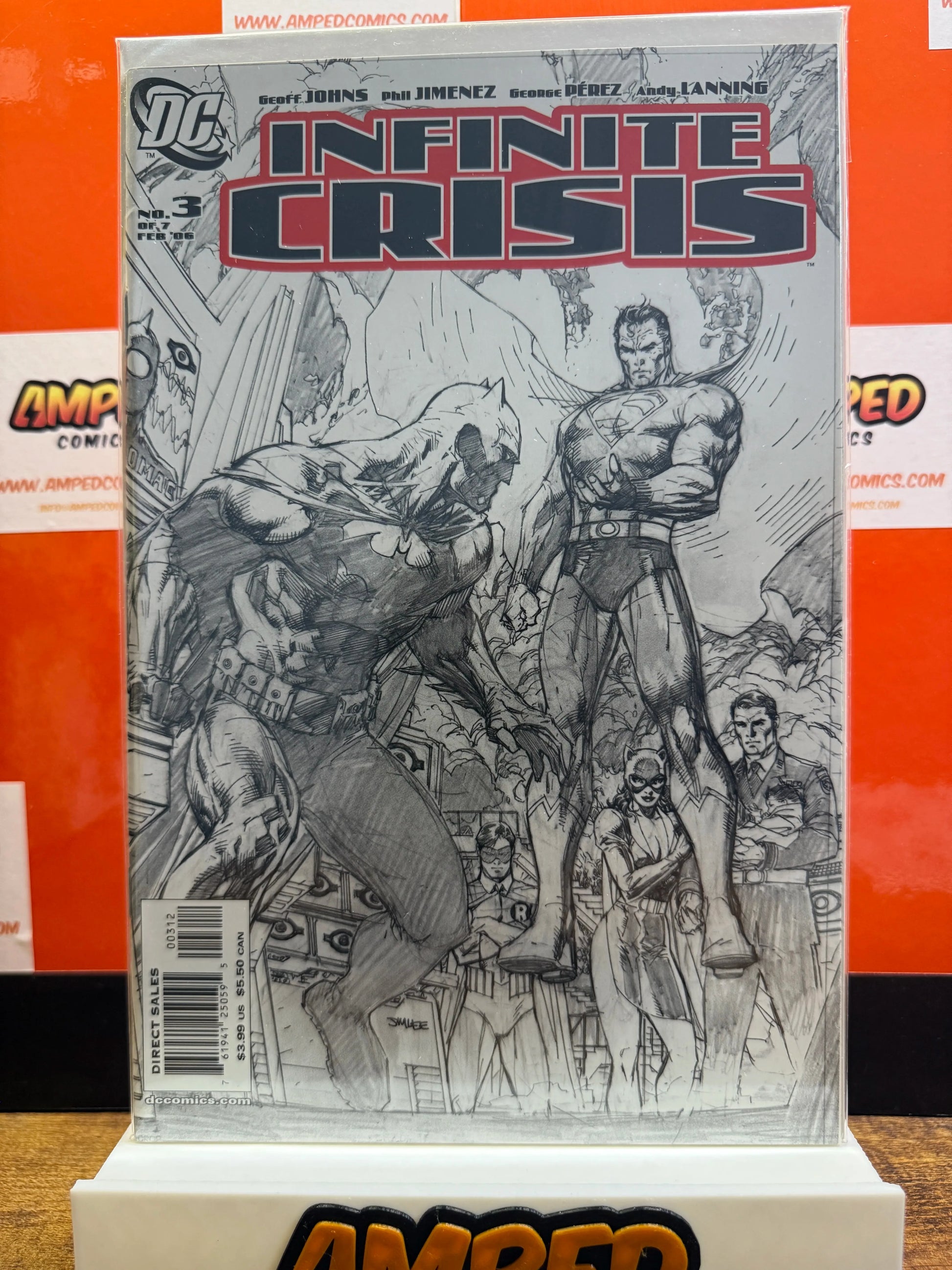 Infinite Crisis 3 Sketch Cover DC Comics Feb 2006