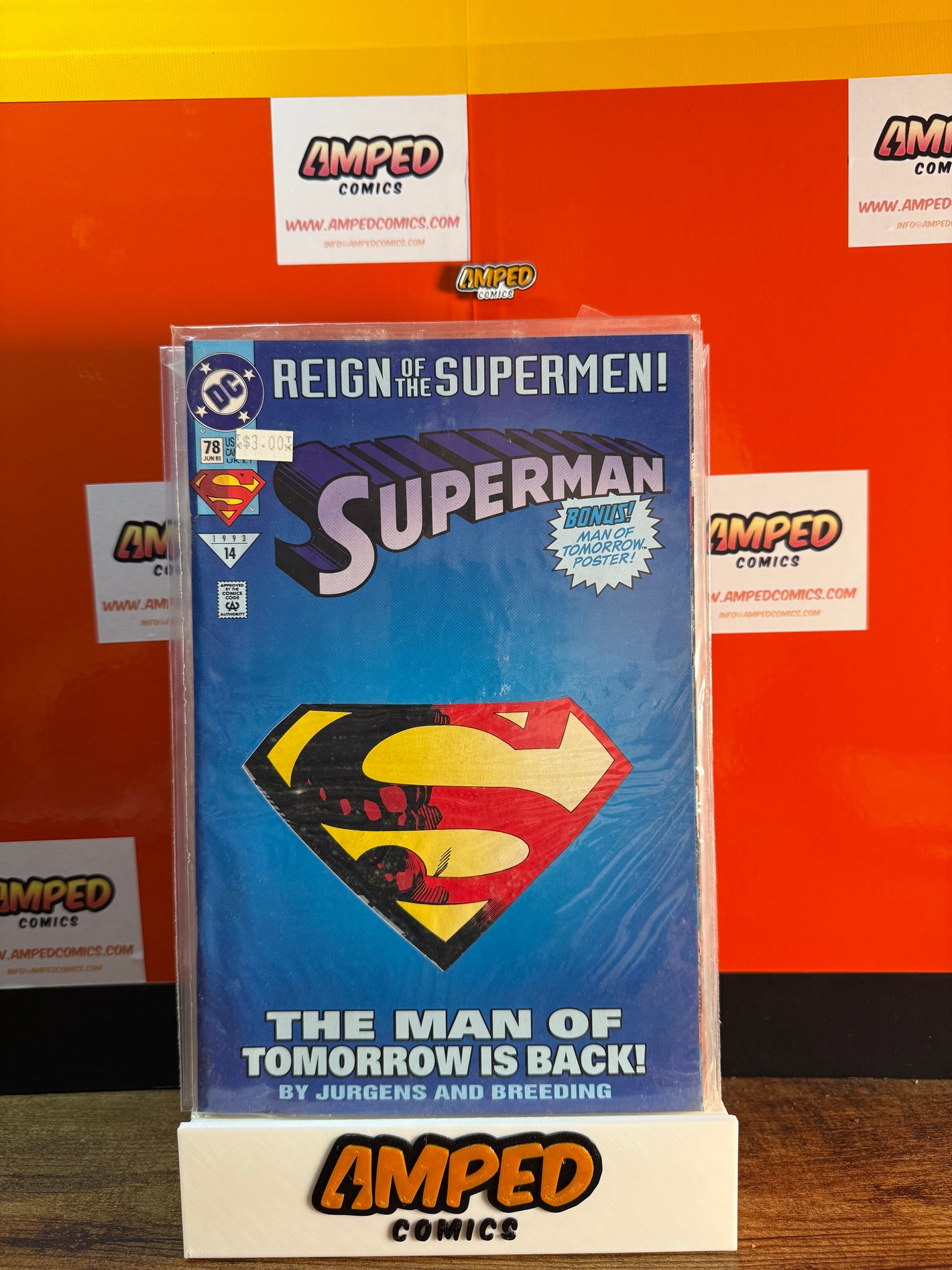 Superman 78 DC Comics Jan 1993 Reign of the Supermen