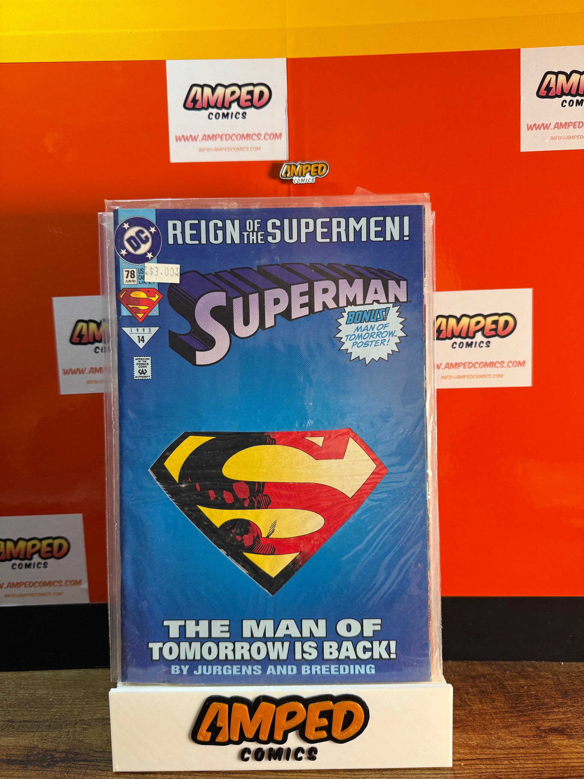 Superman 78 DC Comics Jan 1993 Reign of the Supermen