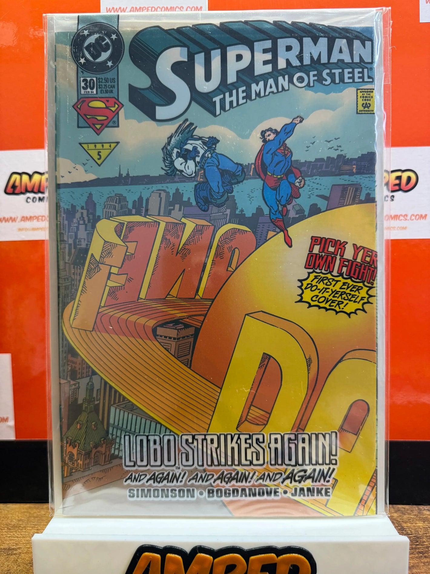 Superman The Man of Steel 30 (1994) DC Comics - Lobo Strikes Again