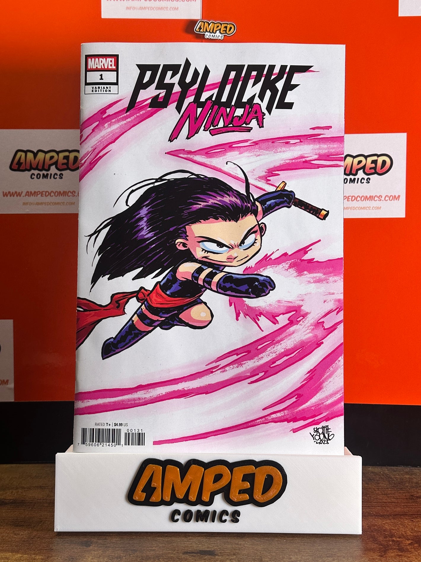 Psylocke Ninja 1 Skottie Young Variant Edition Marvel 2025